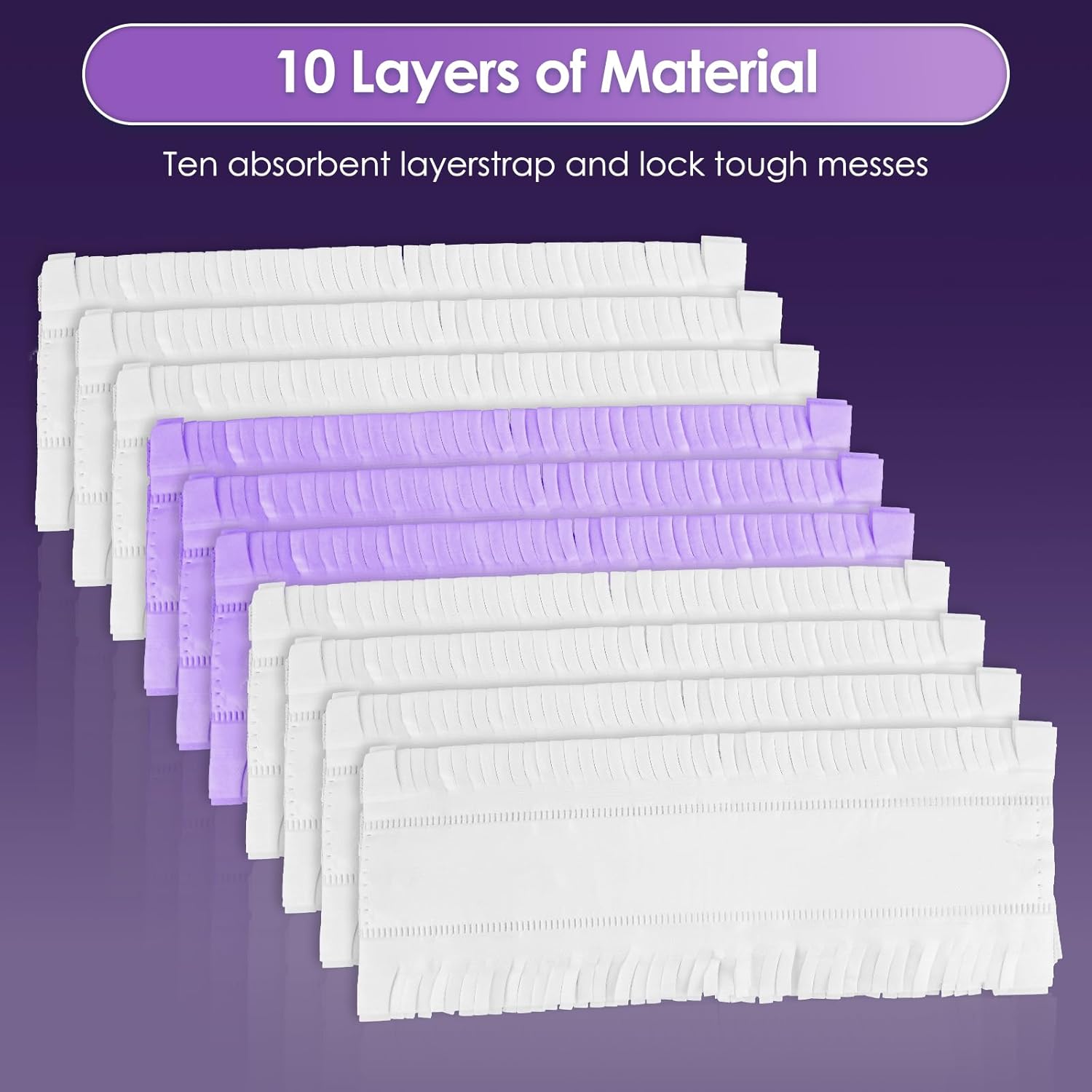 35 Pack BRUVISH PowerMop Pad Refills for All Surfaces