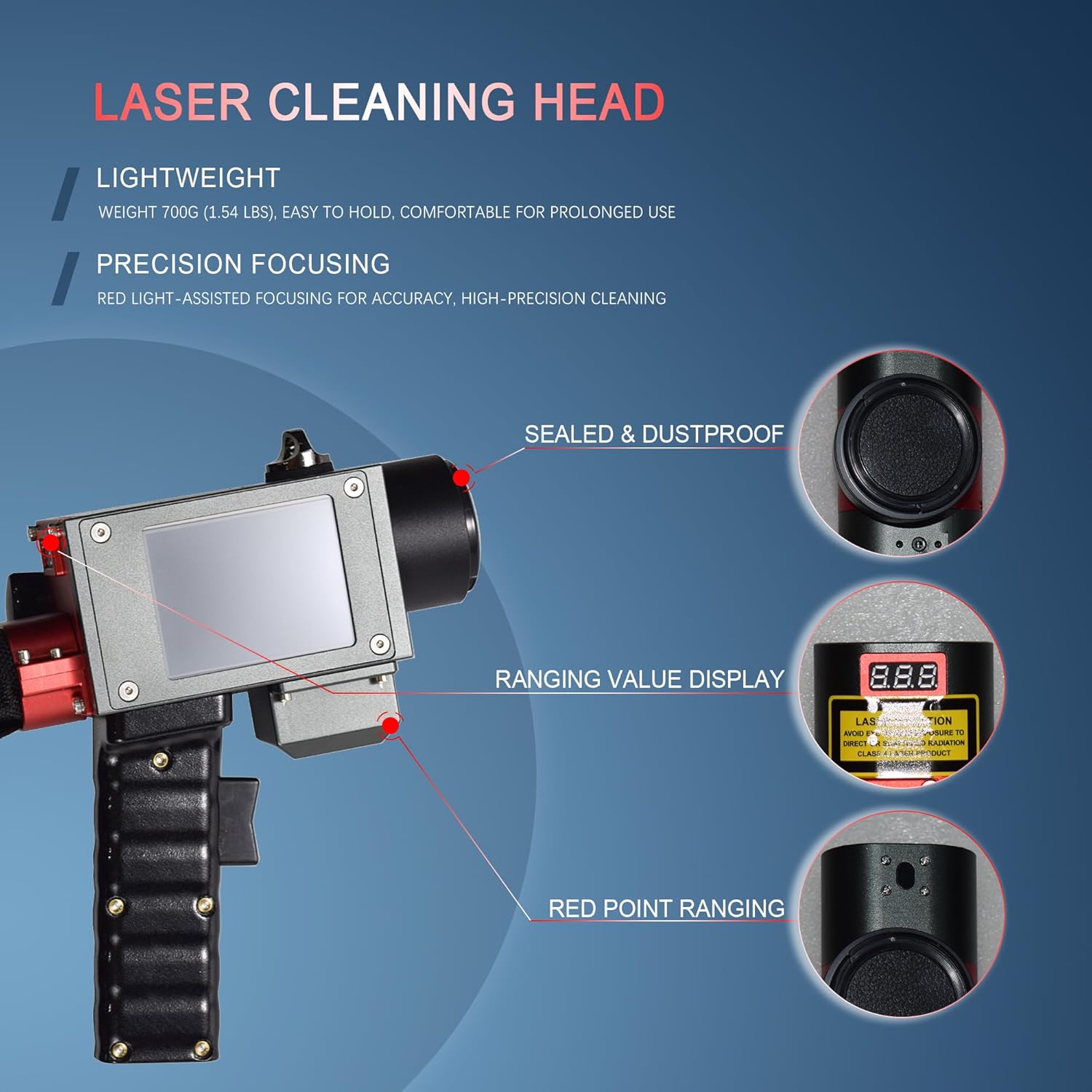 MCWlaser 300W JPT MOPA Portable Laser Cleaner