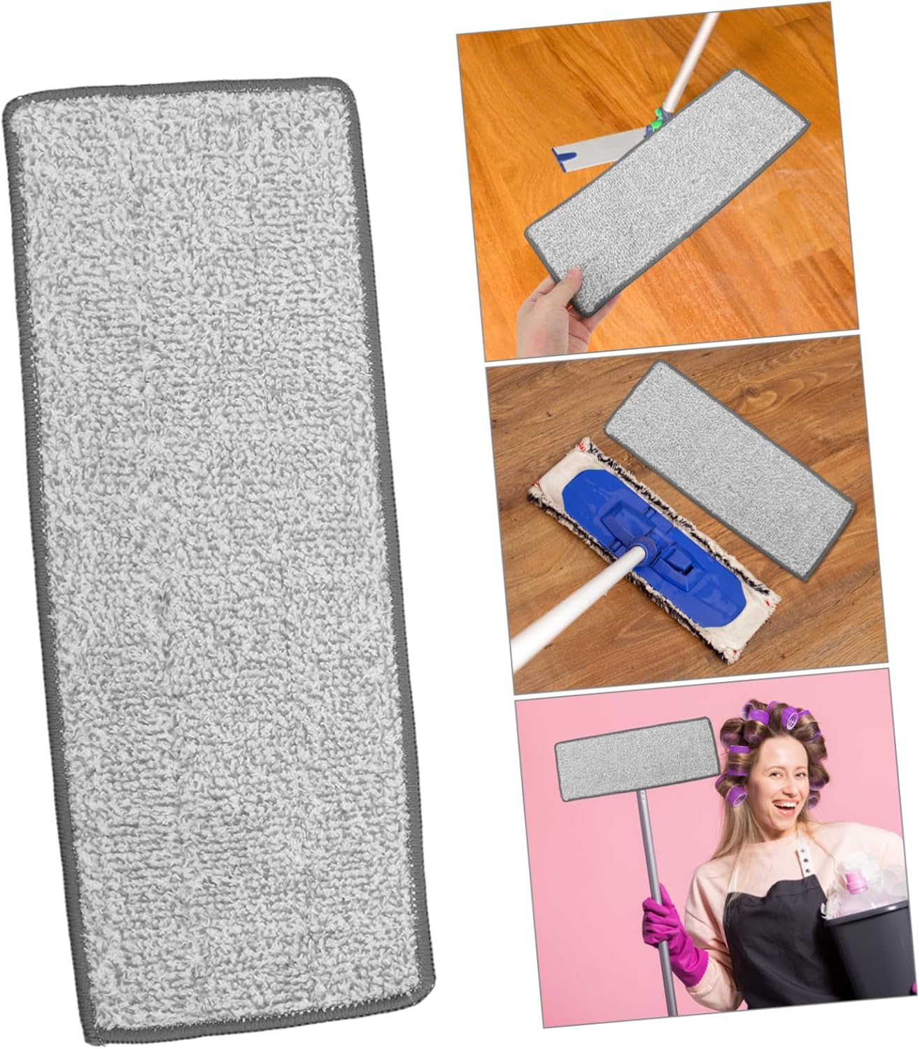 Ipetboom 4pc Reusable Microfiber Mop Pads Refills