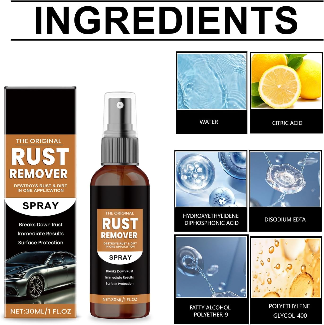 Rust Remover Spray 2025 Upgrade - 2 Pack