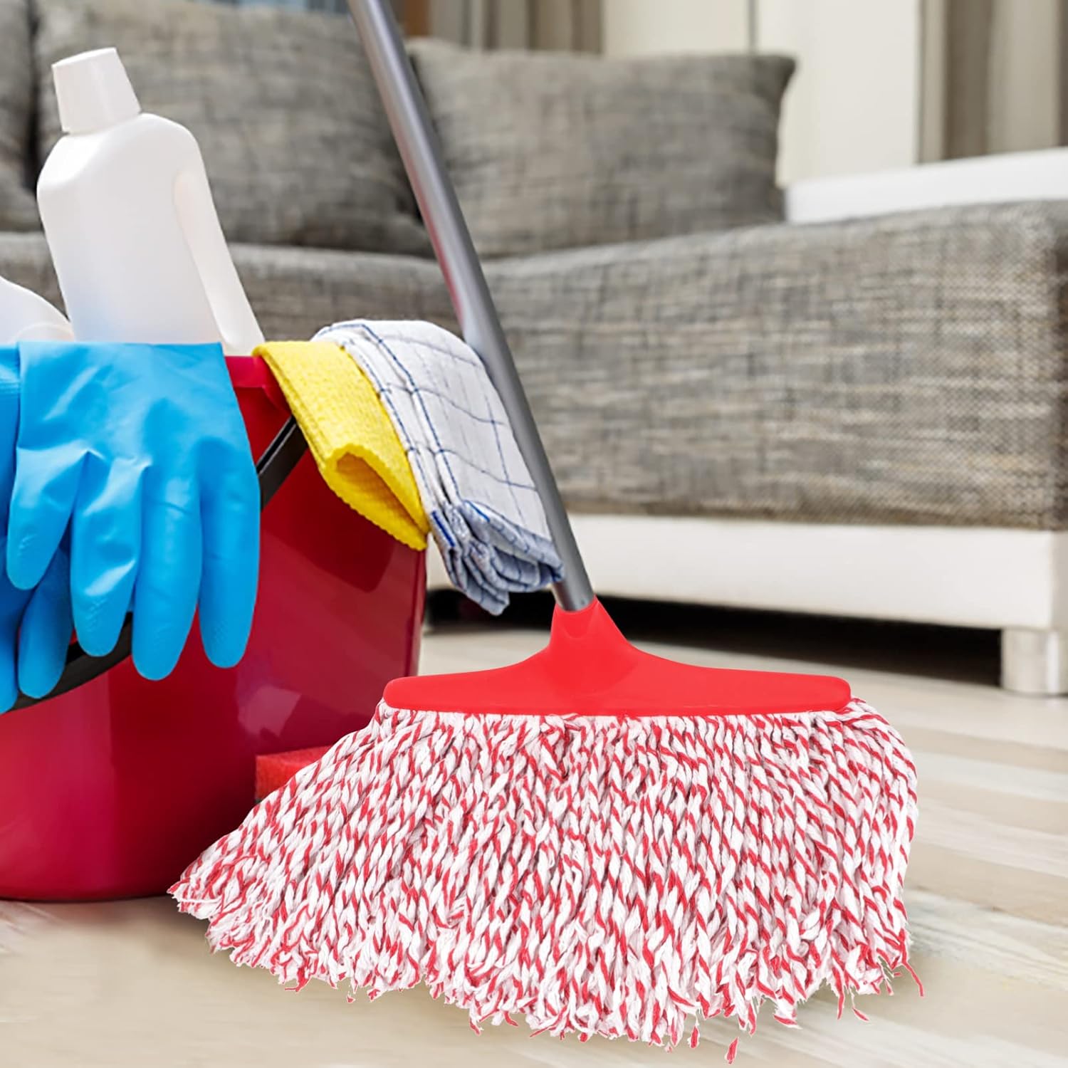 Ipetboom Reusable Wet Mop Head for Tile Marble