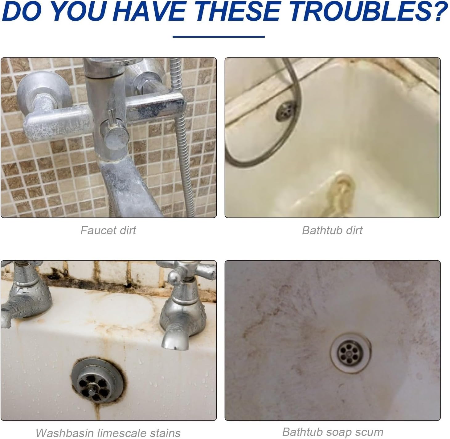 Stubborn Stains Bathroom Foam Cleaner for Toilets and More