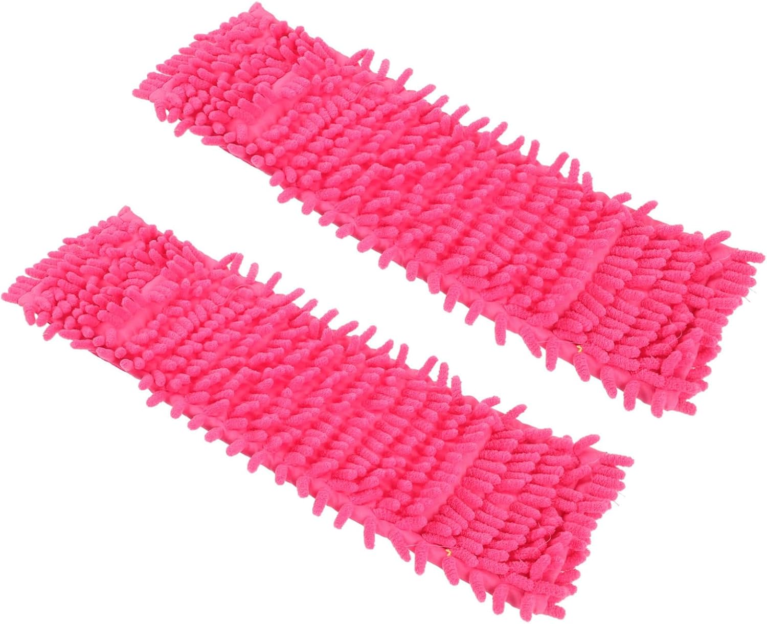 6pcs Red Chenille Mop Cloths for Home Cleaning