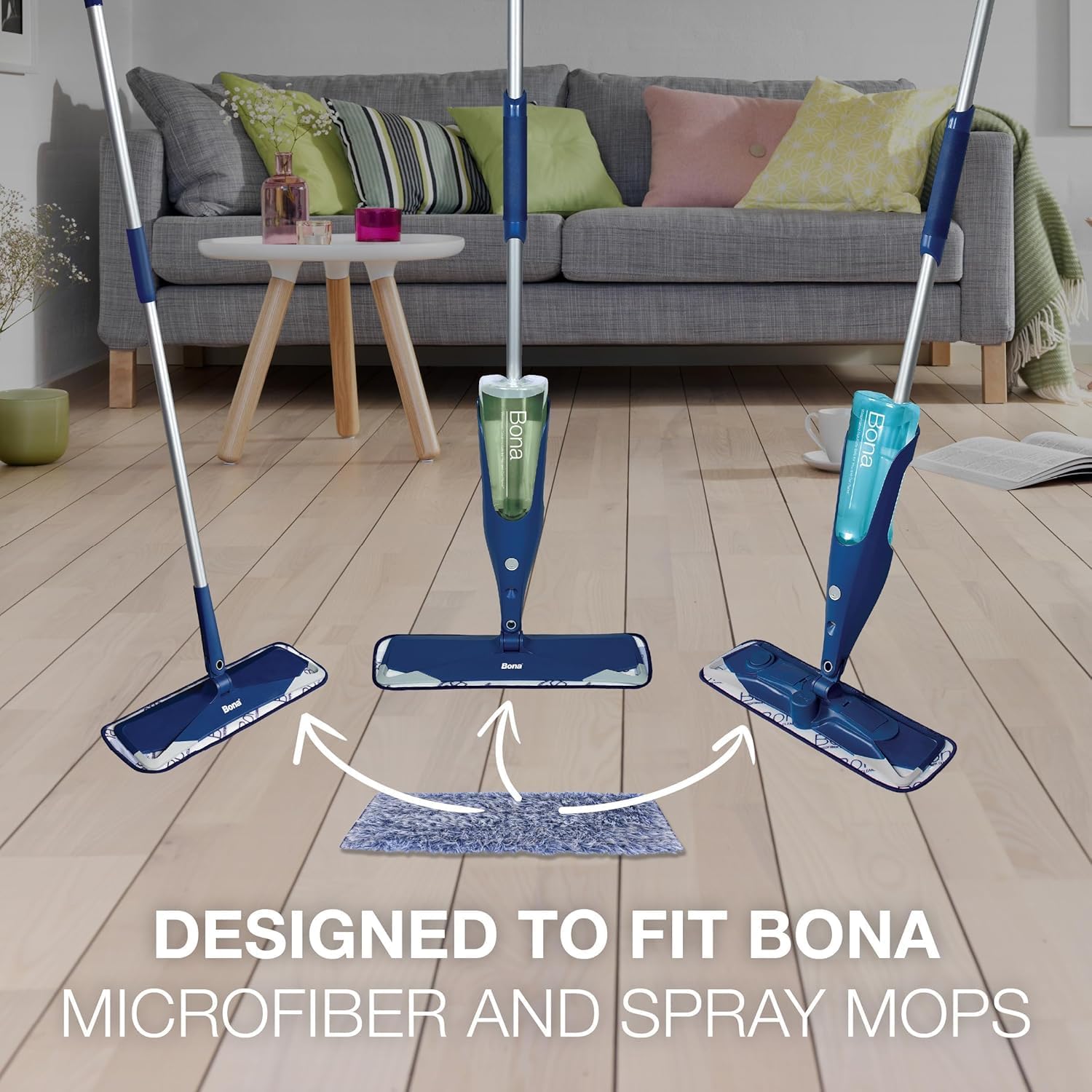 Bona Microfiber Dusting Pads 3 Pack Fits Bona Mop