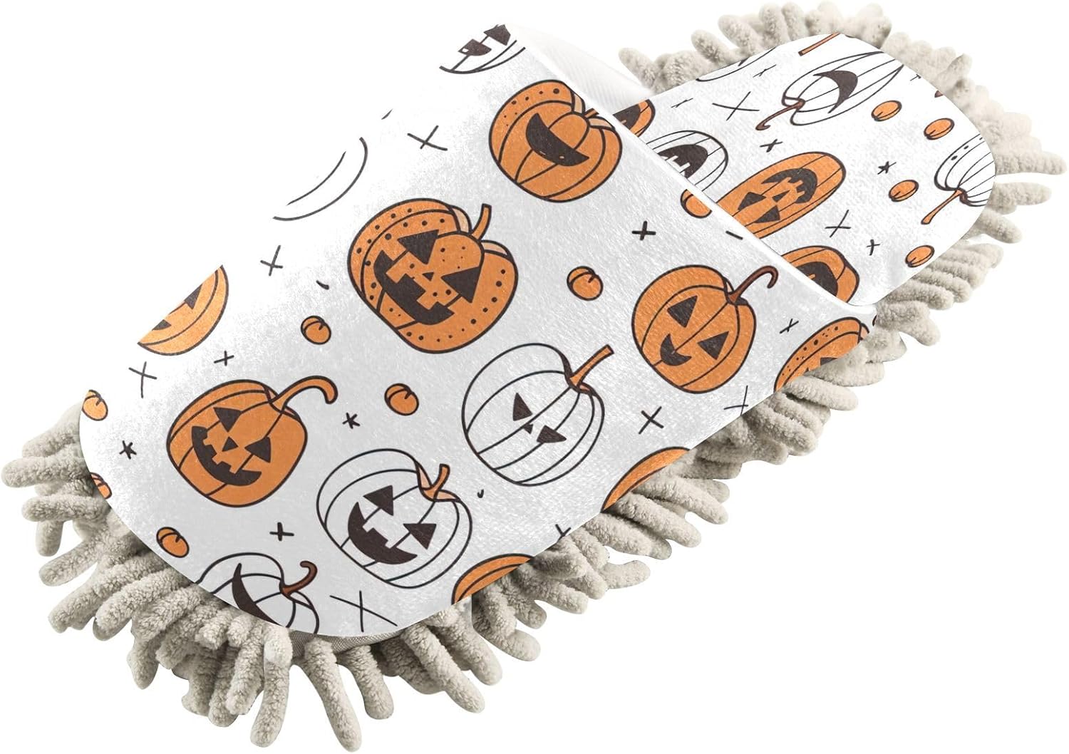 Zhirexin Halloween Pumpkin Cleaning Slippers 1