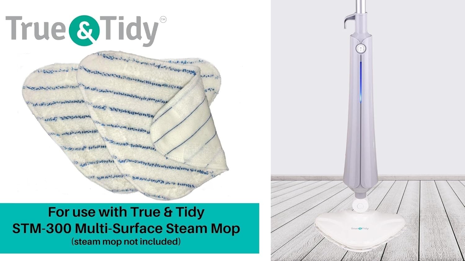 True Tidy Microfiber Mop Pad Refill 2-Pack