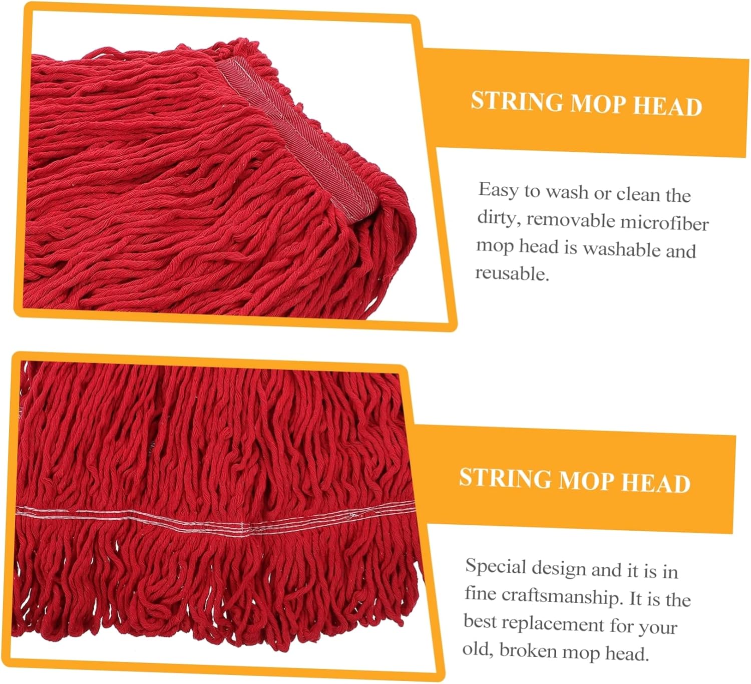 CALLARON Heavy Duty Cotton Yarn Mop Refill