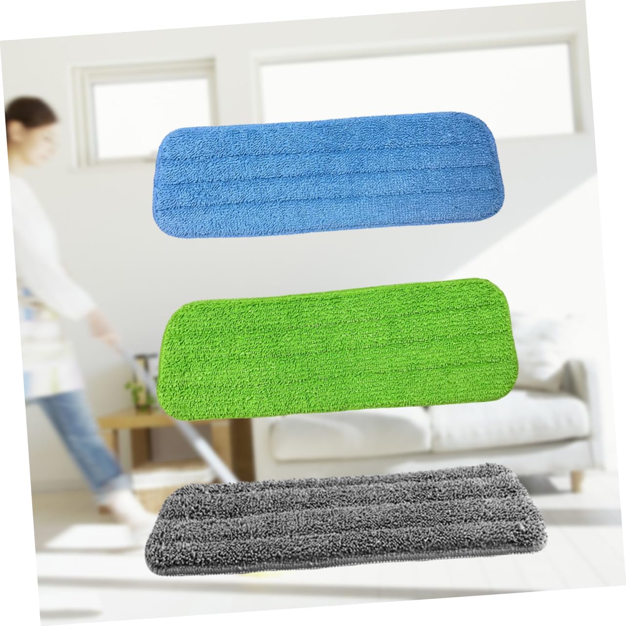 3pcs Mop Cloth Refill for Floor Cleaning
