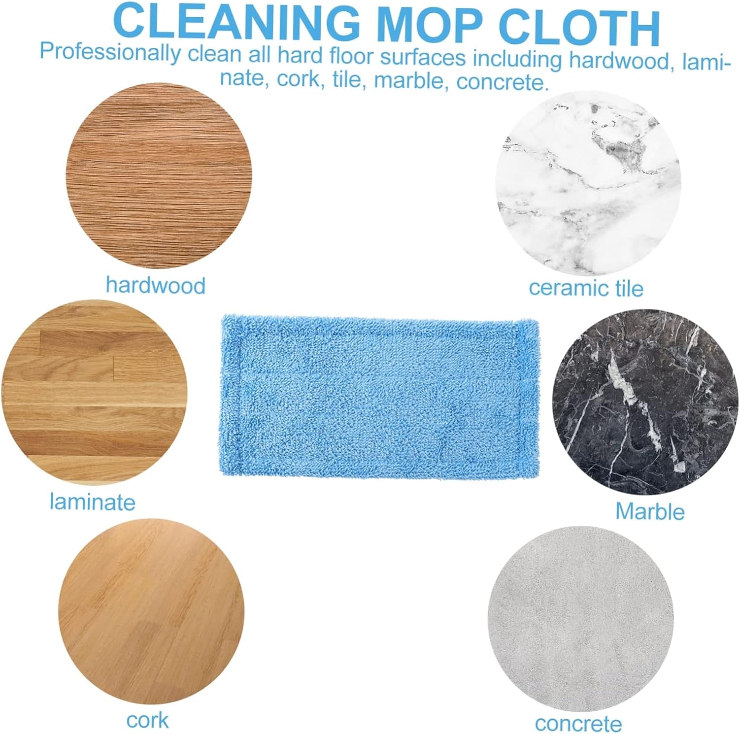 Ipetboom 2pcs Microfiber Mop Replacement Pads 1