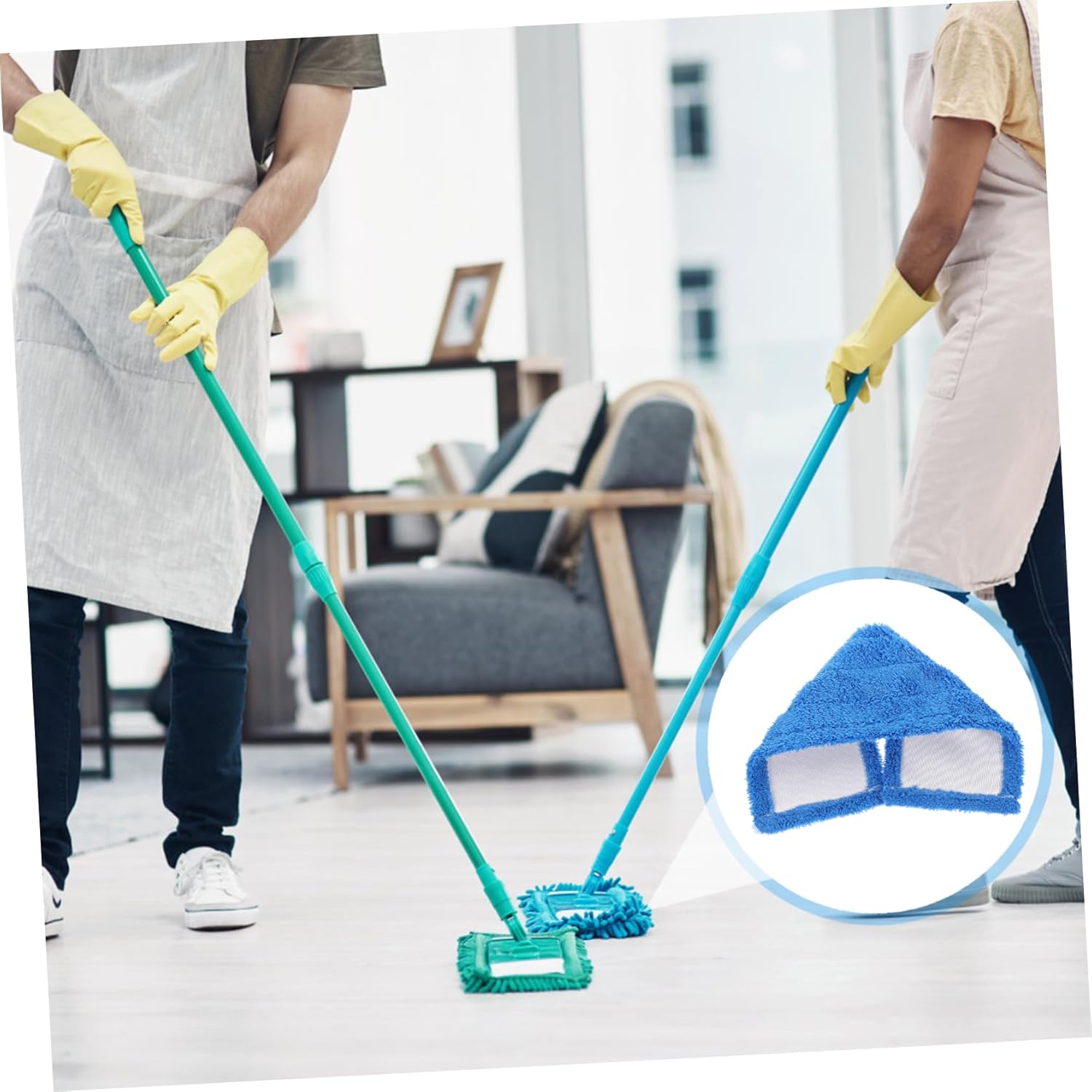 Ipetboom Dust Mop Pad Replacement Refill for Wet Dry Cleaning