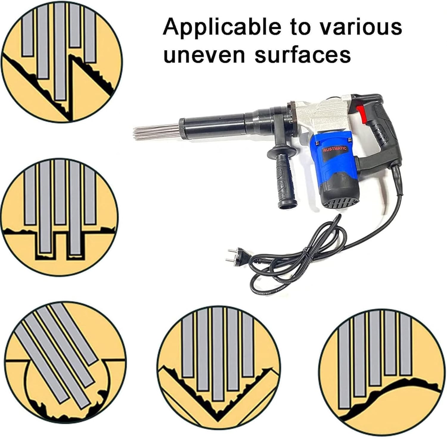 1100W Electric Needle Scaler for Rust Removal 1