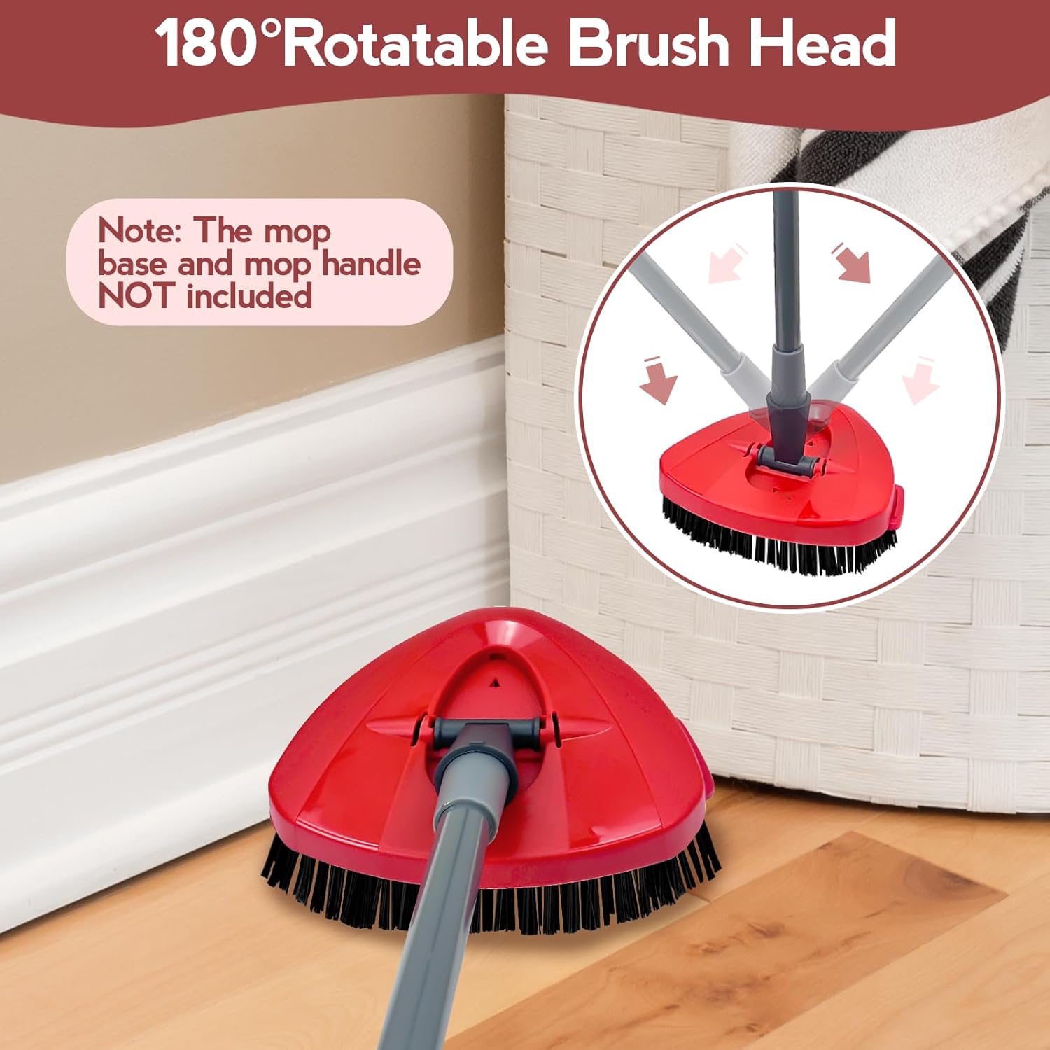 Spin Mop Scrub Brush Head 2 Pack for EasyWring 1-Tank System