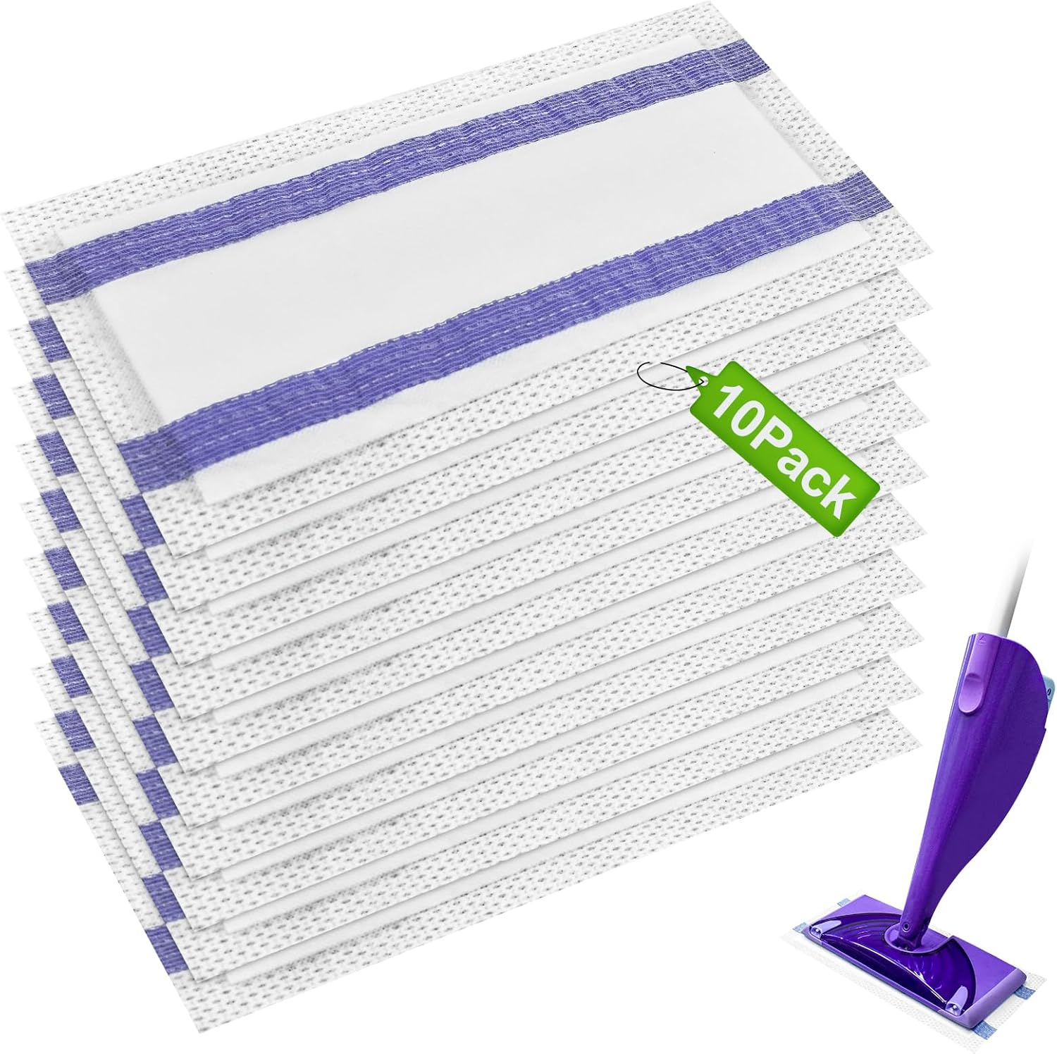 Aiyiried 10 Count Mop Pad Refills for WetJet Swiffer