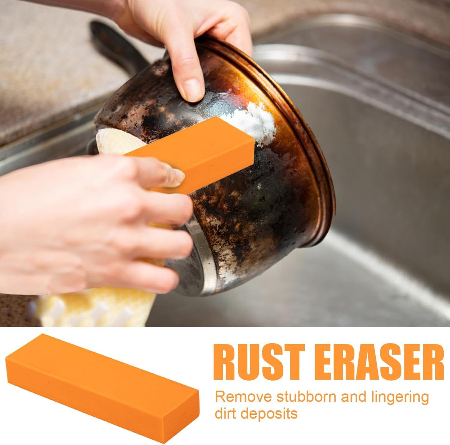 Stainless Steel Stain Remover with Natural Rubber