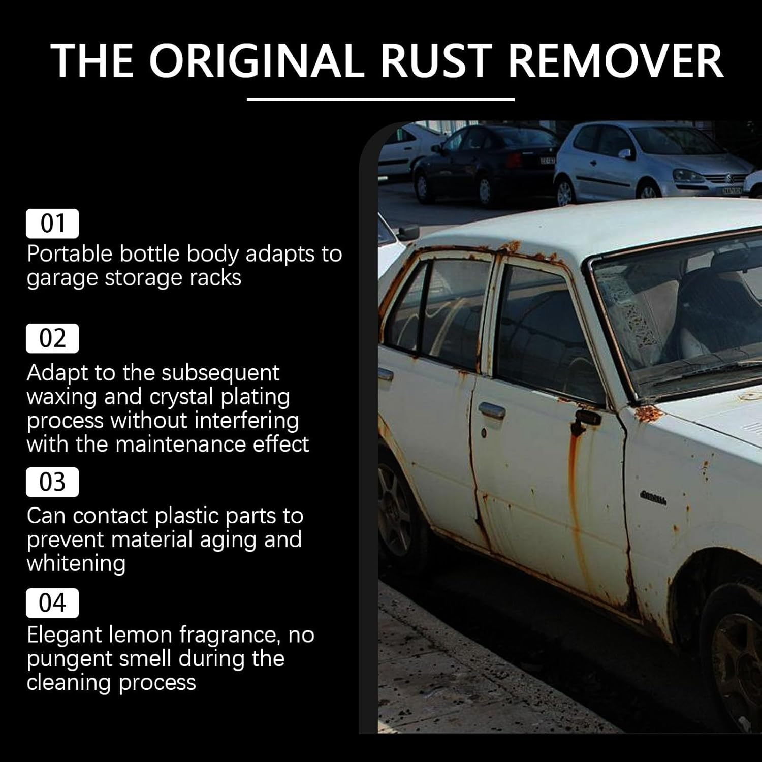 Heavy Duty Rust Remover Spray - 2 Pack for Cars and Metal