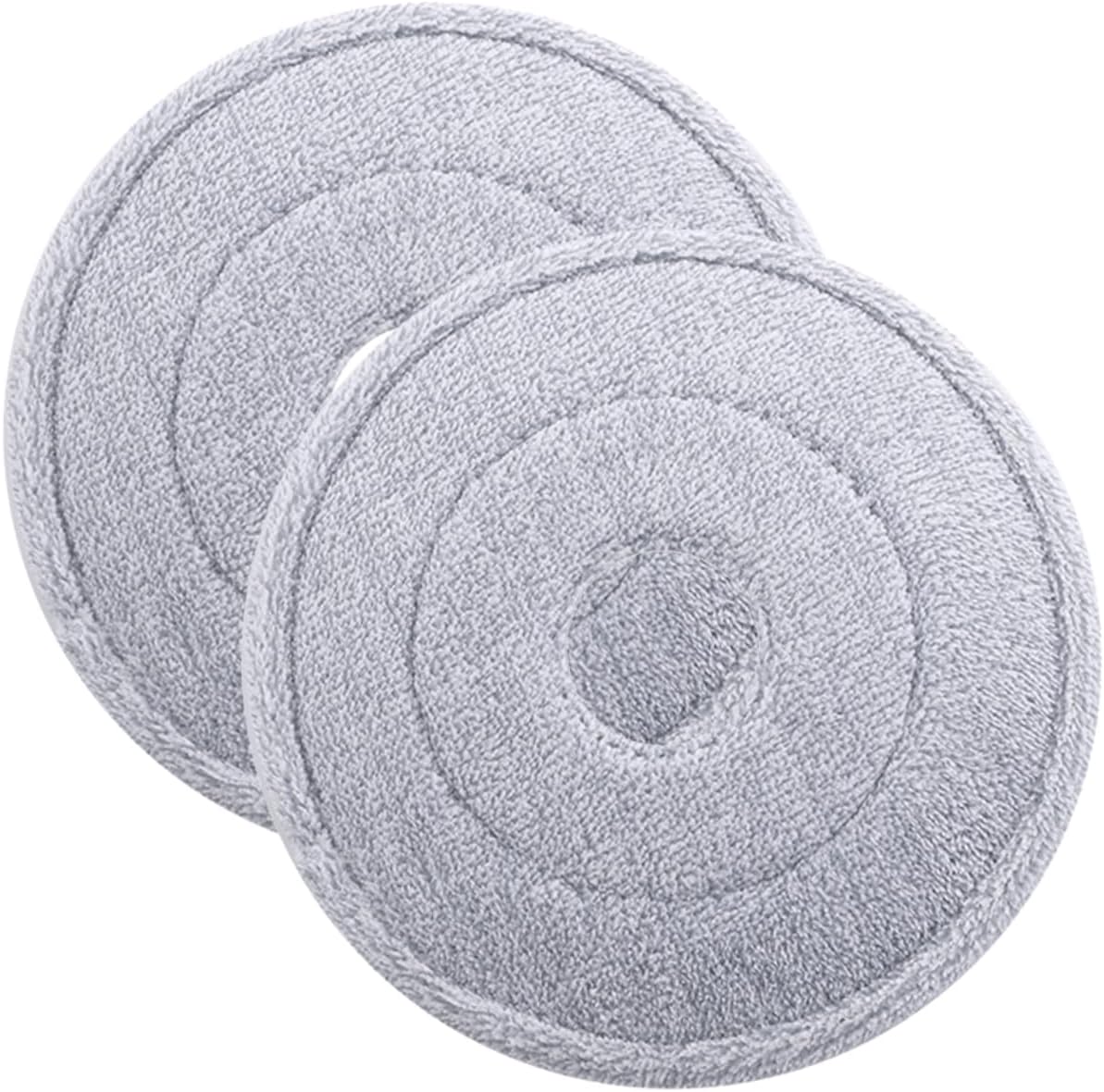 Ipetboom 2pcs Round Mop Refill for Hardwood Tile Floors