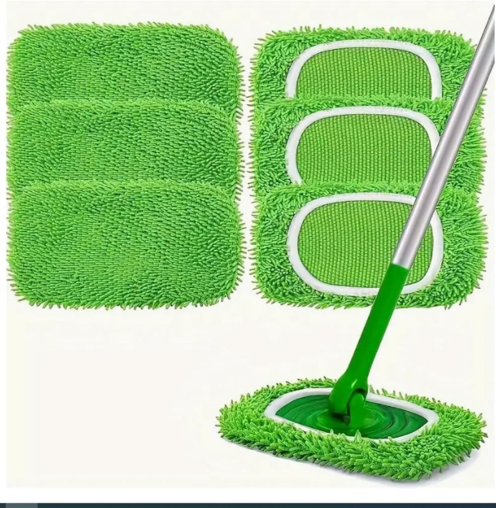 6Pcs Microfiber Mop Pads for Swiffer Compatible