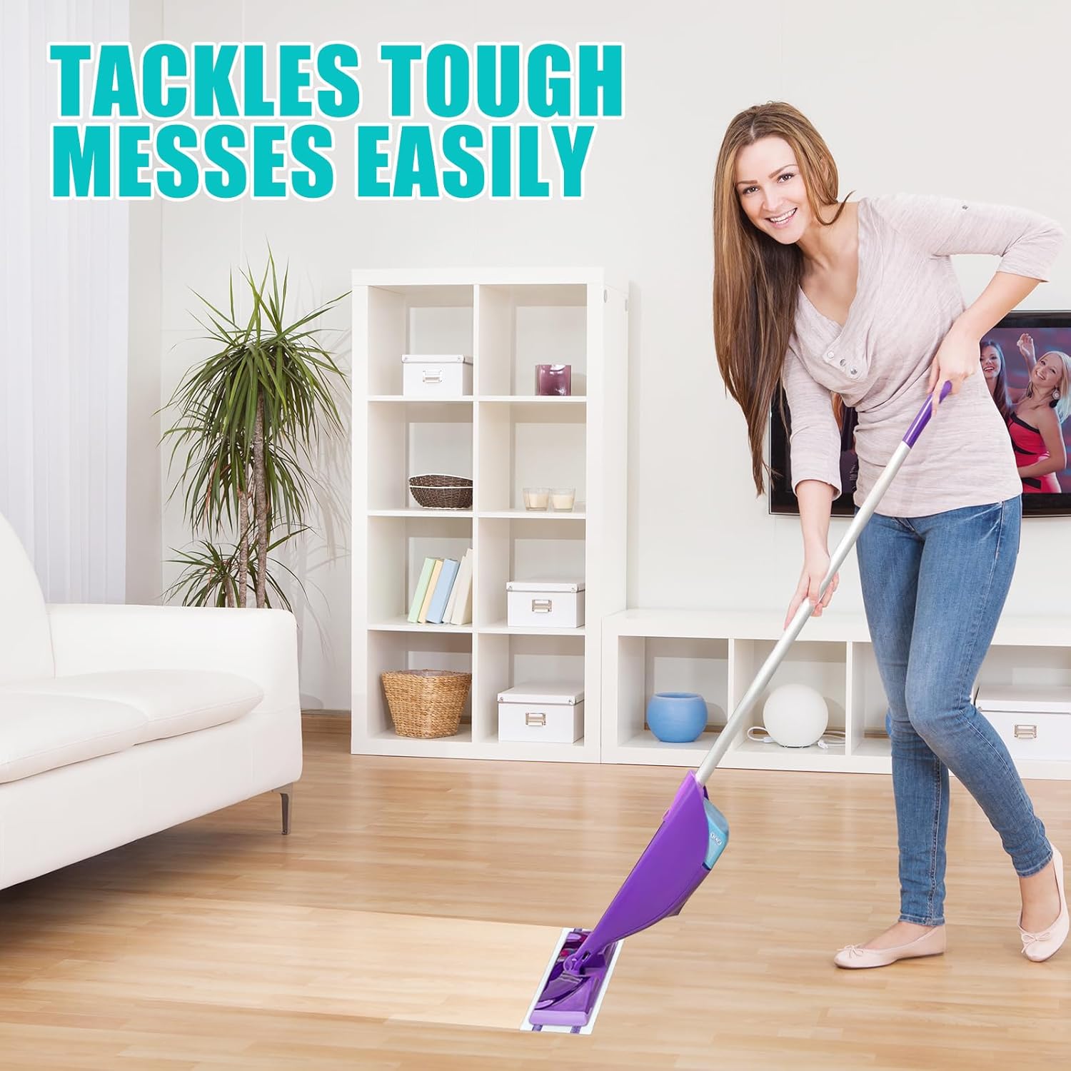 ZQZiQi 60 Count Swiffer Wet Jet Mop Pad Refills