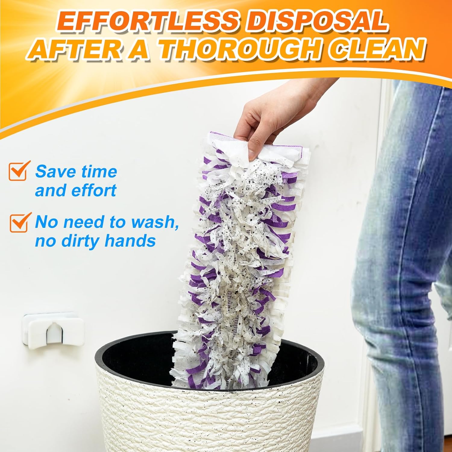 30-Pack Disposable Mopping Pads for S P Mop