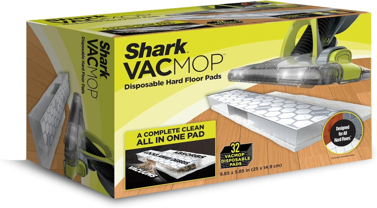Shark VACMOP Replacement Floor Pad Refills 32 Count