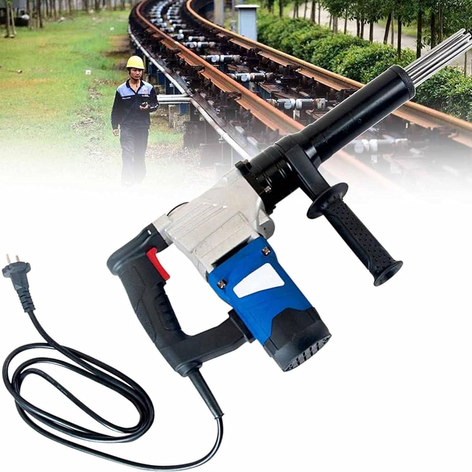 LSBHPPD 1400W Handheld Electric Rust Gun for Marine Ship and Industrial Use