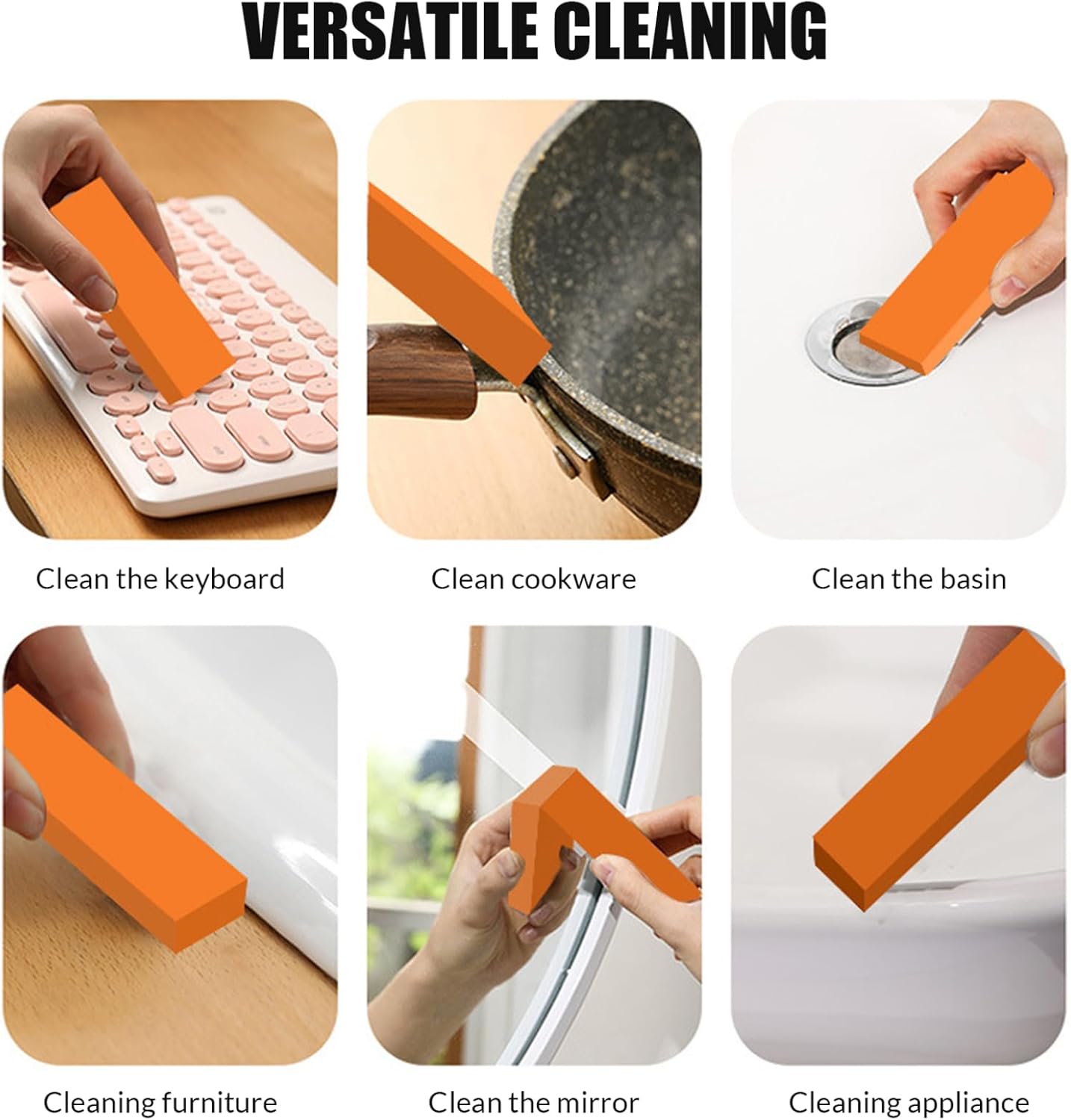 Muzrunq 6PCS Reusable Stainless Steel Scratch Remover