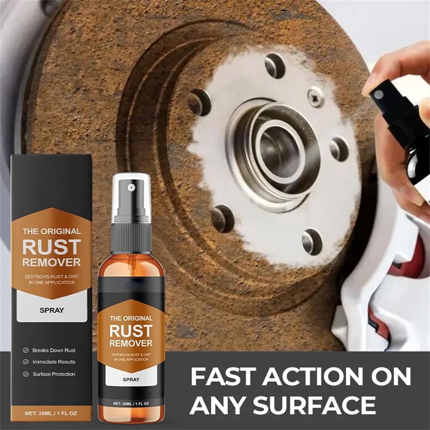 Fast-Acting Rust Remover Spray for Metal