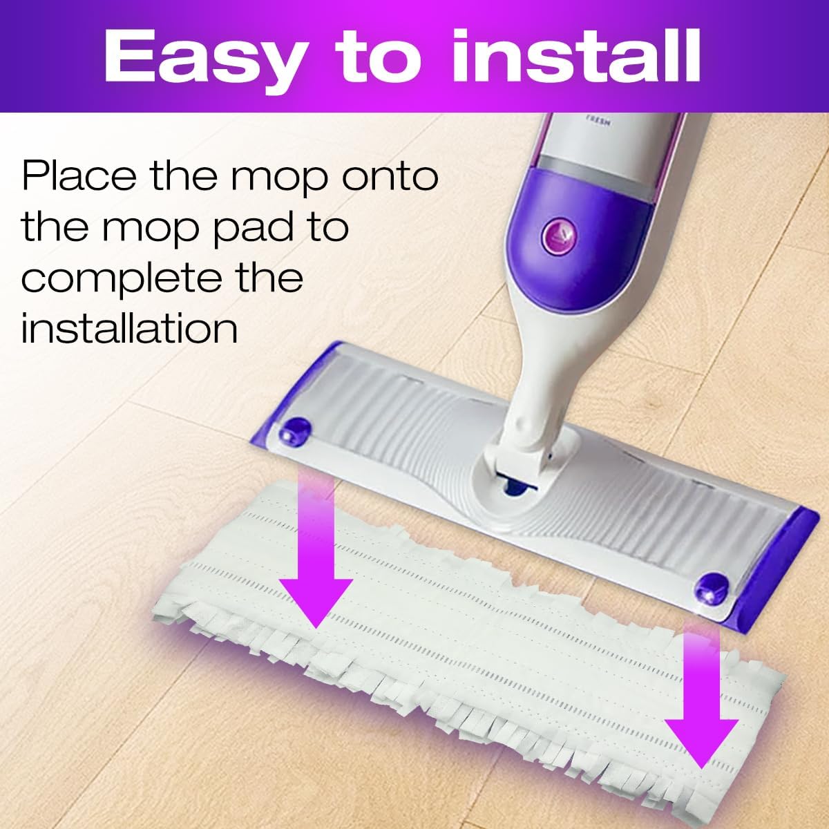 Home Times 10 Reusable Mop Pads for Swiffer Power Mop