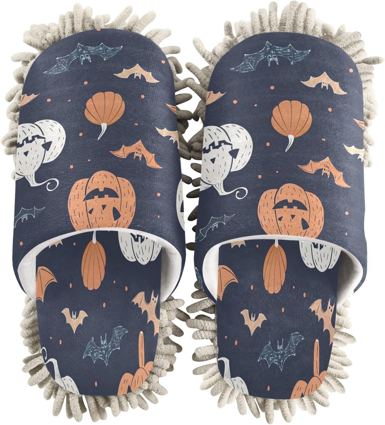 Zhirexin Mop Slippers with Microfiber Pads for Home Cleaning
