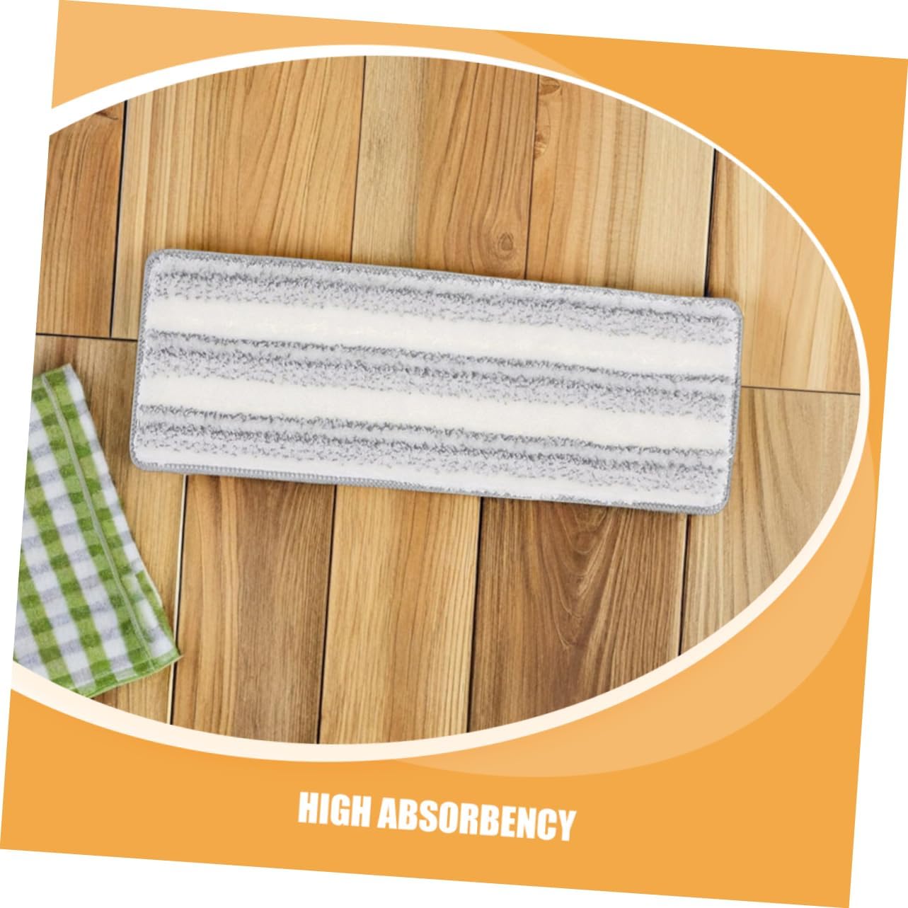 5pcs Microfiber Mop Pads Self-Adhesive Reusable
