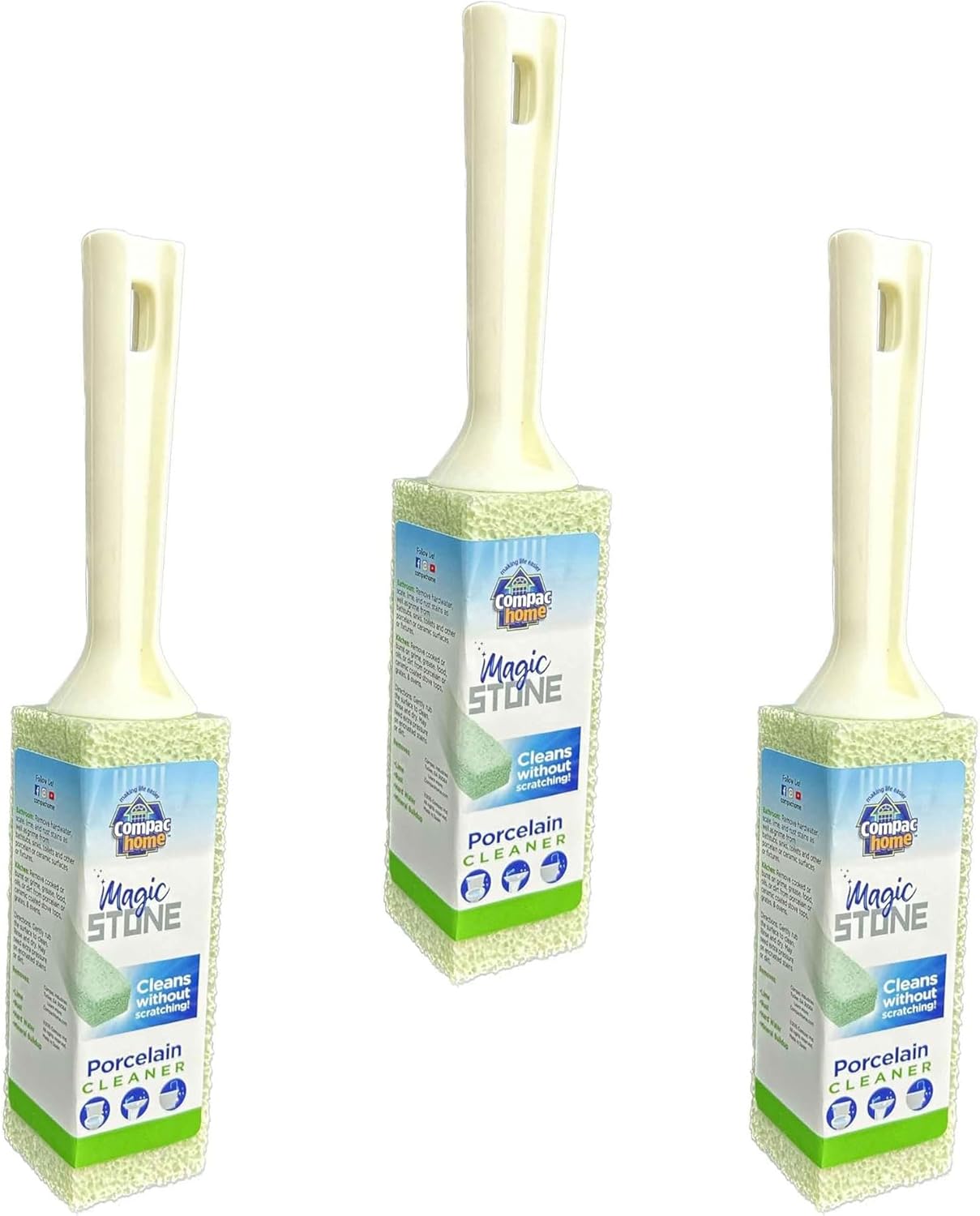 COMPAC HOME Magic-Stone Porcelain Cleaner with Handle 1