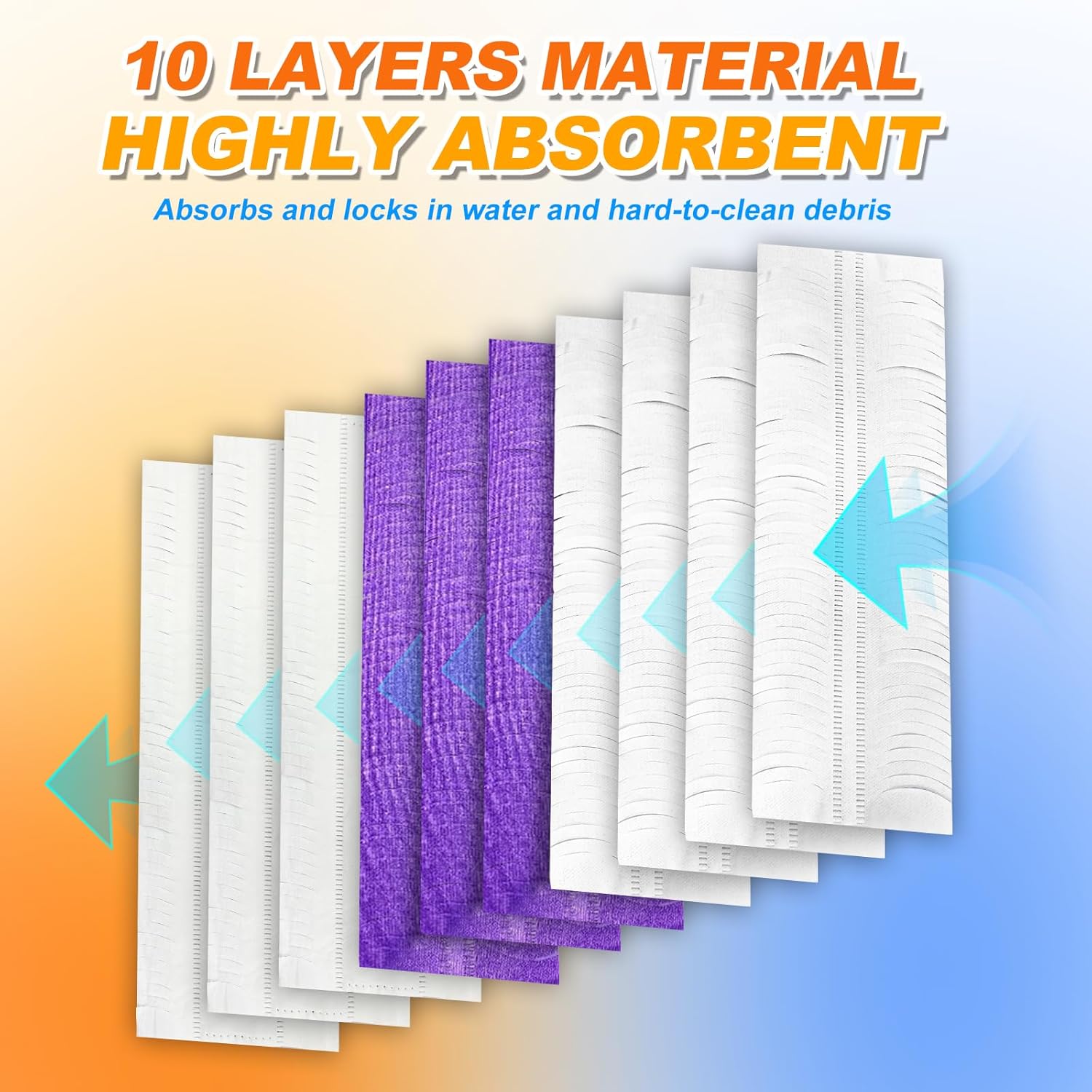 30-Pack Disposable Mopping Pads for S P Mop