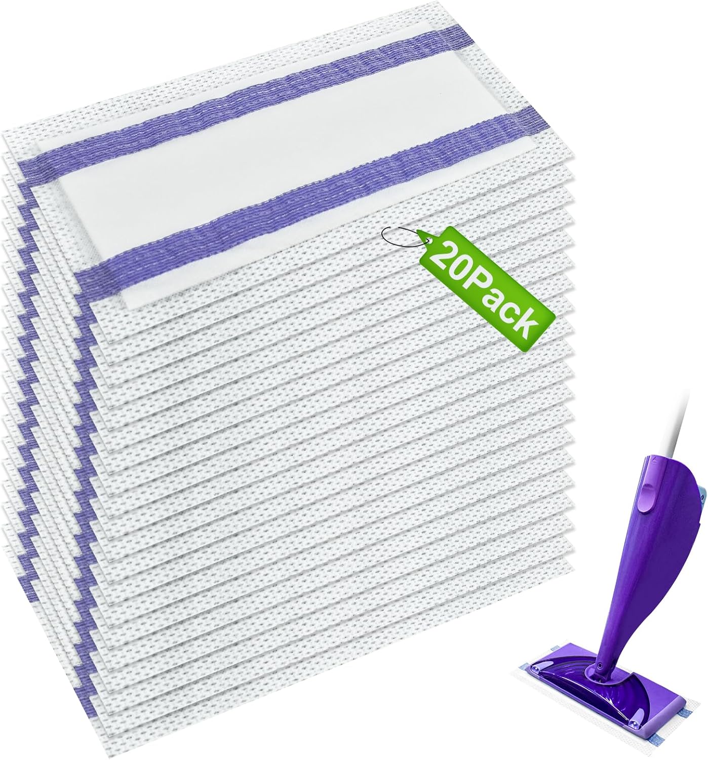 Aiyiried Spray Mop Pad Refills for Swiffer Wet Jet 20 Count