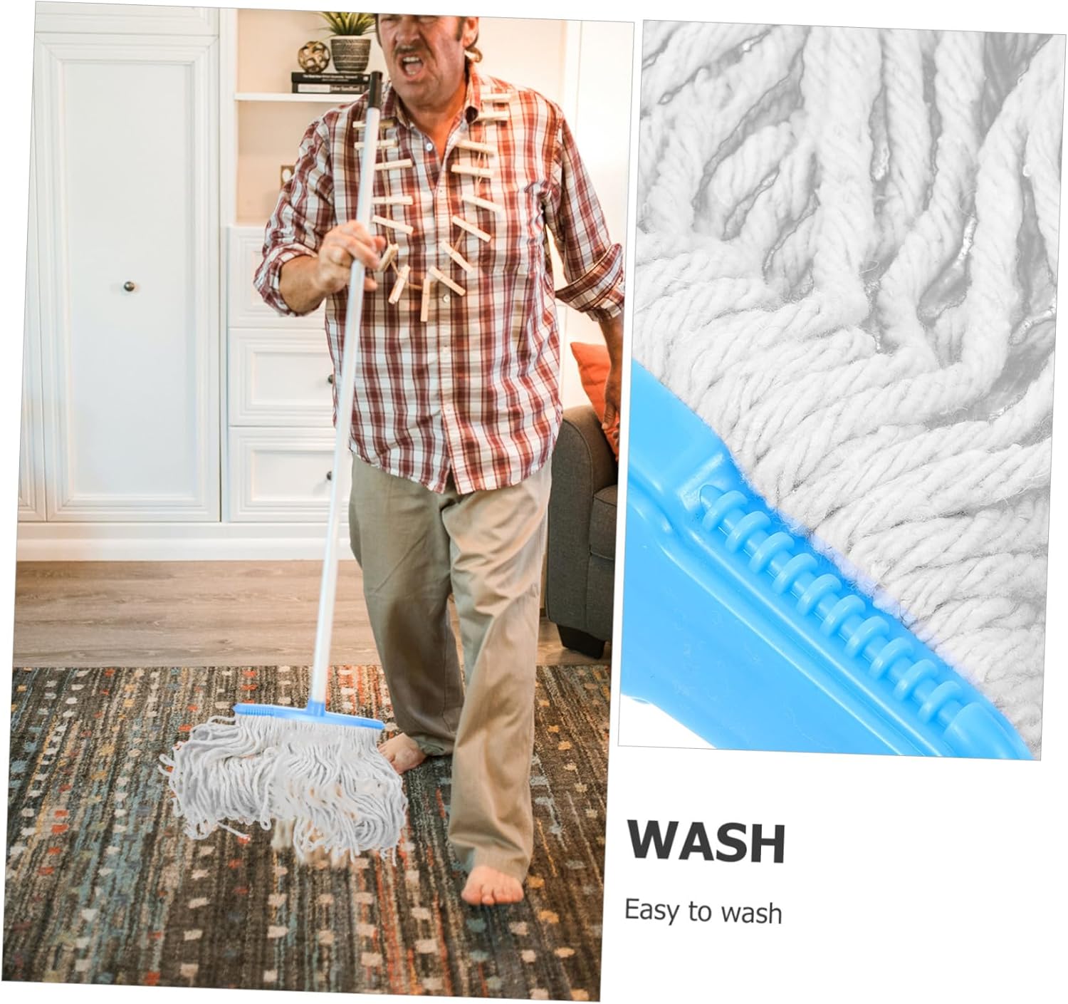 Reusable Mop Refill for Hardwood and Tile Floors