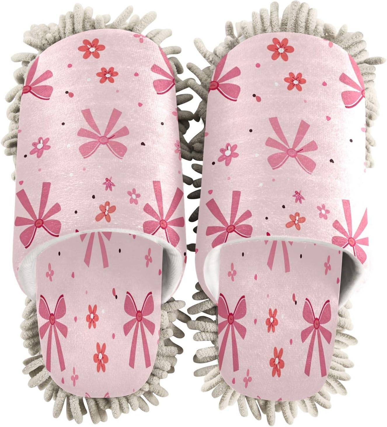 Zhirexin Microfiber Mop Slippers for Men Women Floor Cleaning
