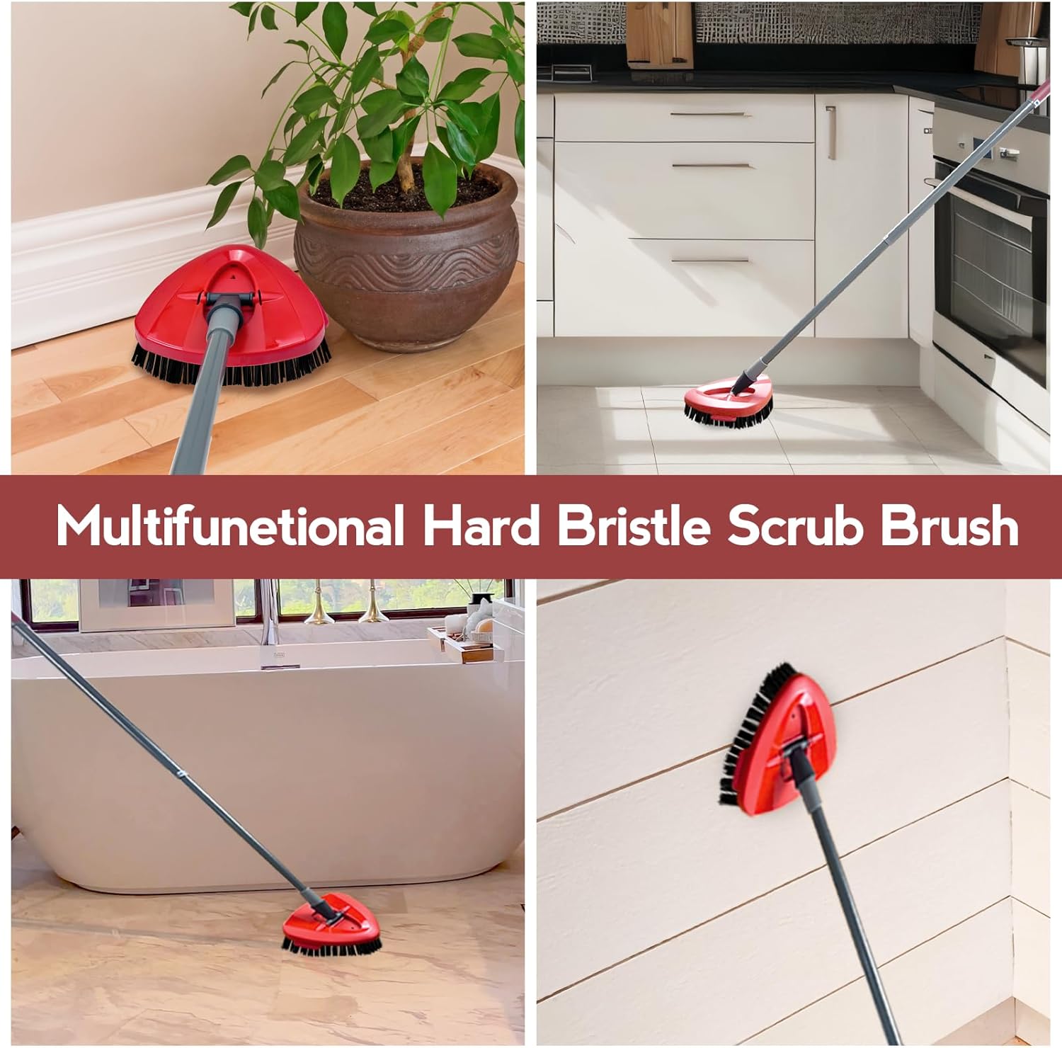 Spin Mop Scrub Brush Head 2 Pack for EasyWring 1-Tank System