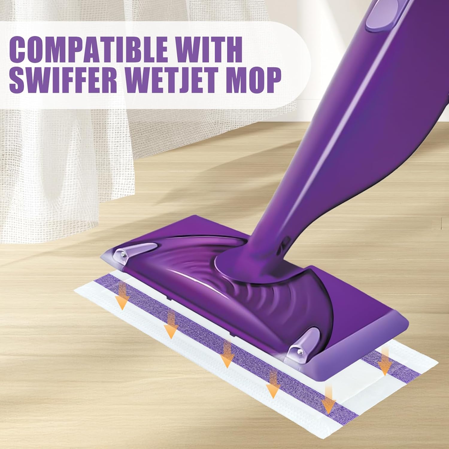 DOCXCDO 16 Pack Swiffer Wet Jet Mop Pad Refills