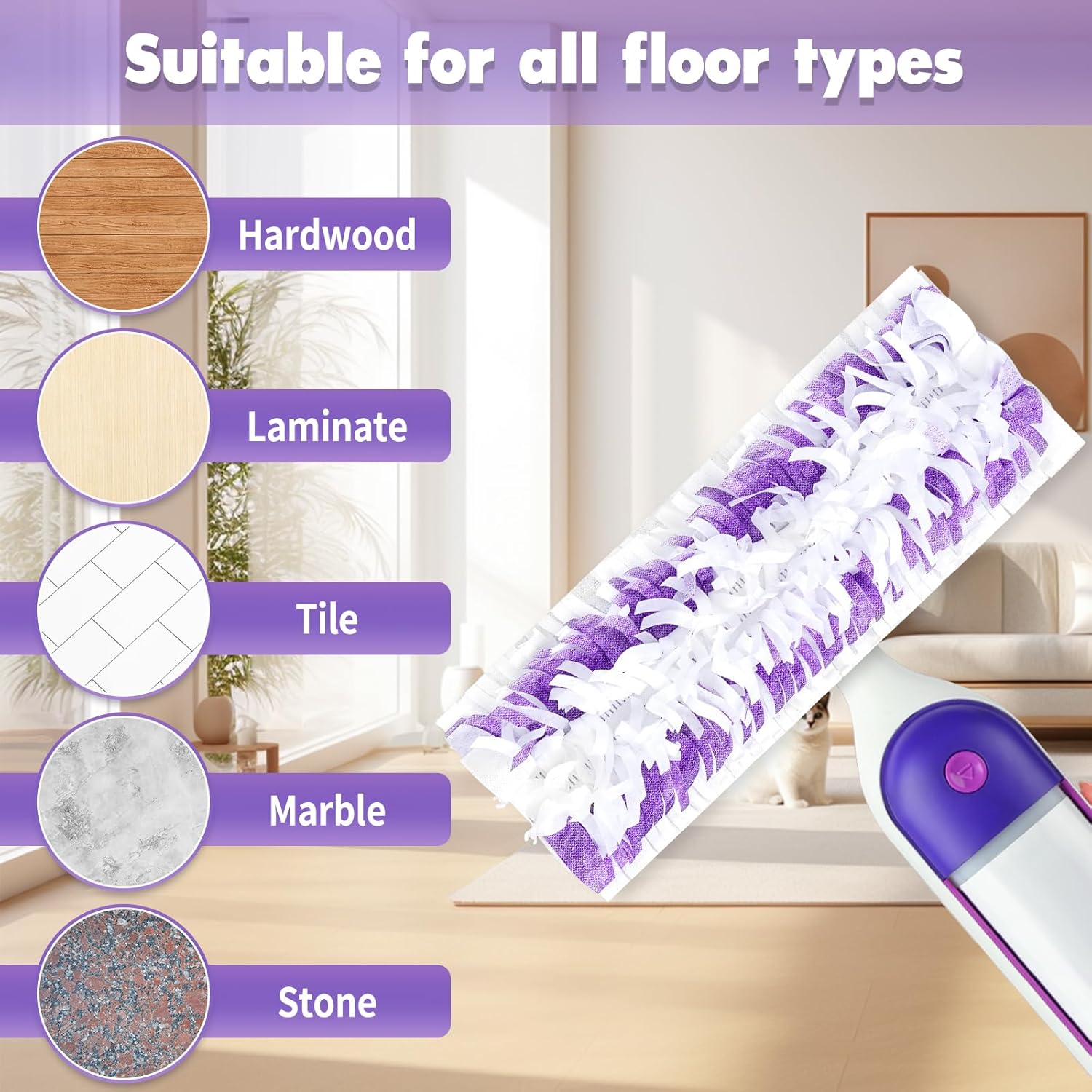 12PCS Hofosi Swiffer Power Mop Pad Refills
