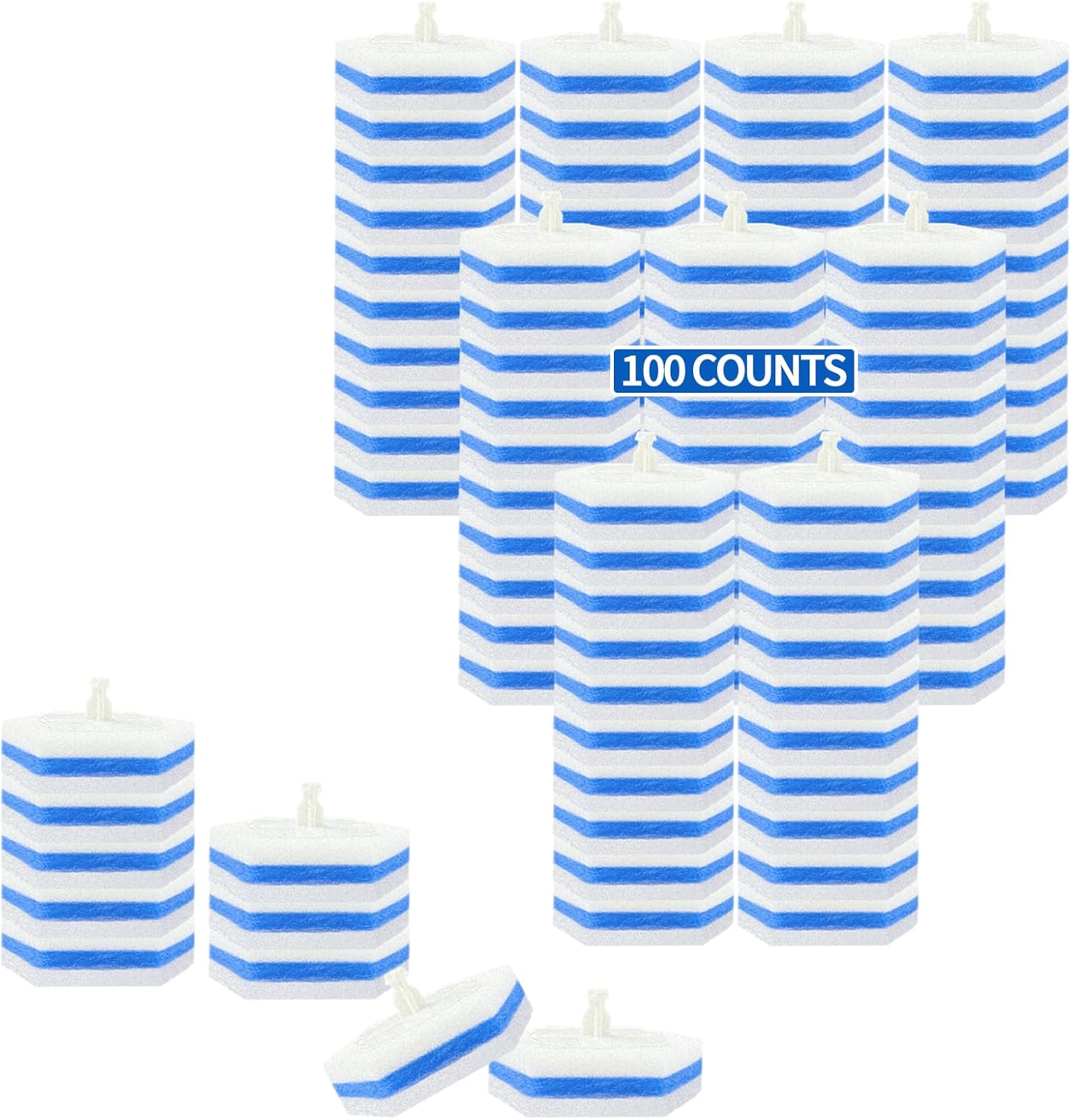 Aimery 100 Count Blue Toilet Bowl Cleaning Refills