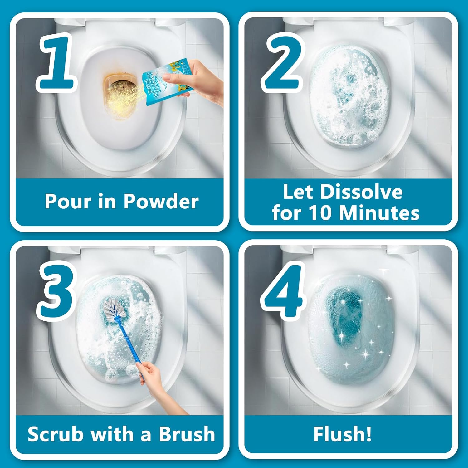 Krris Cleaning Expert Daylily Foam Toilet Cleaner 4-Pack