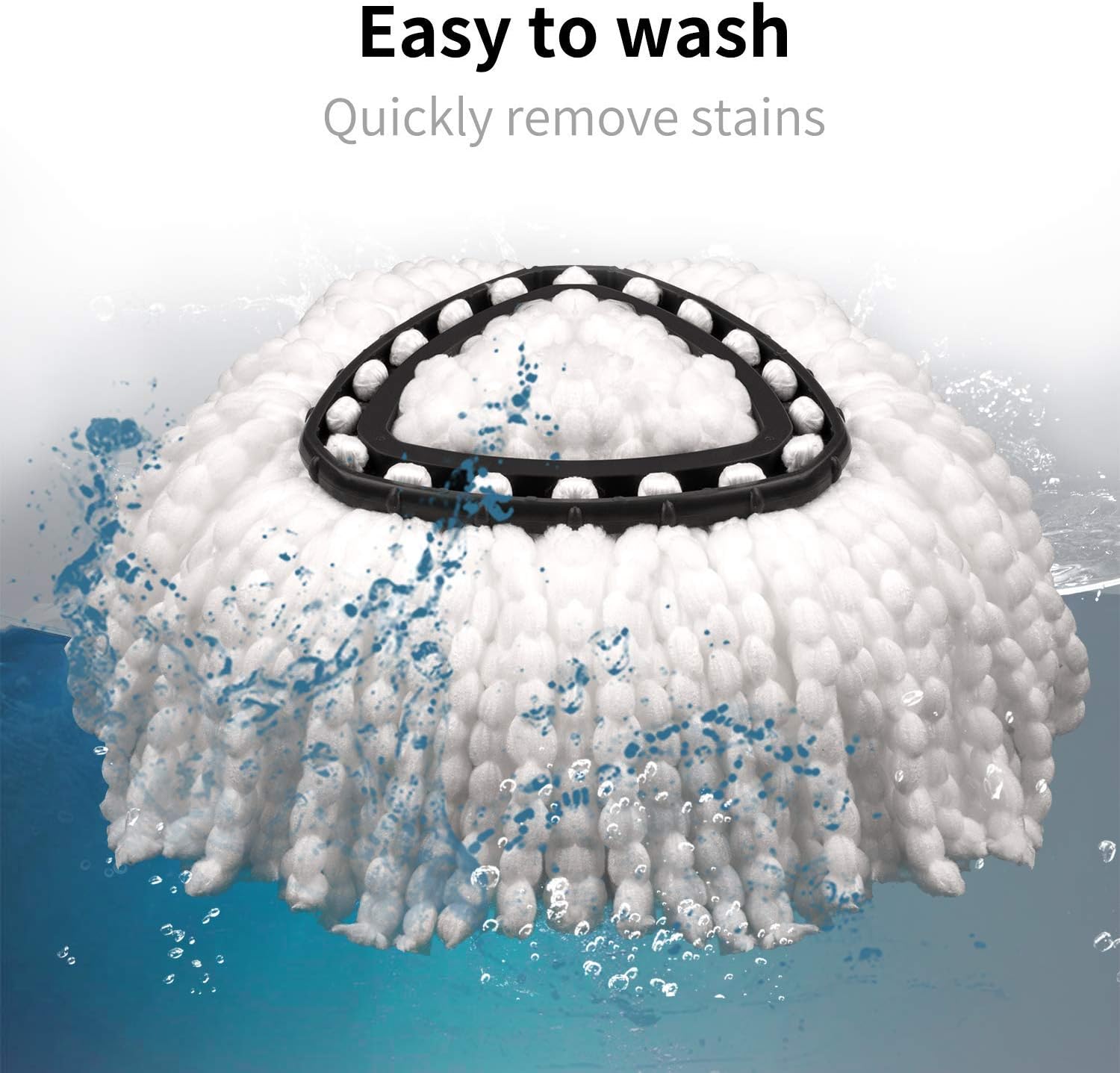 3-Pack DANGSHAN Mop Refill Heads Spin Mop Replacement