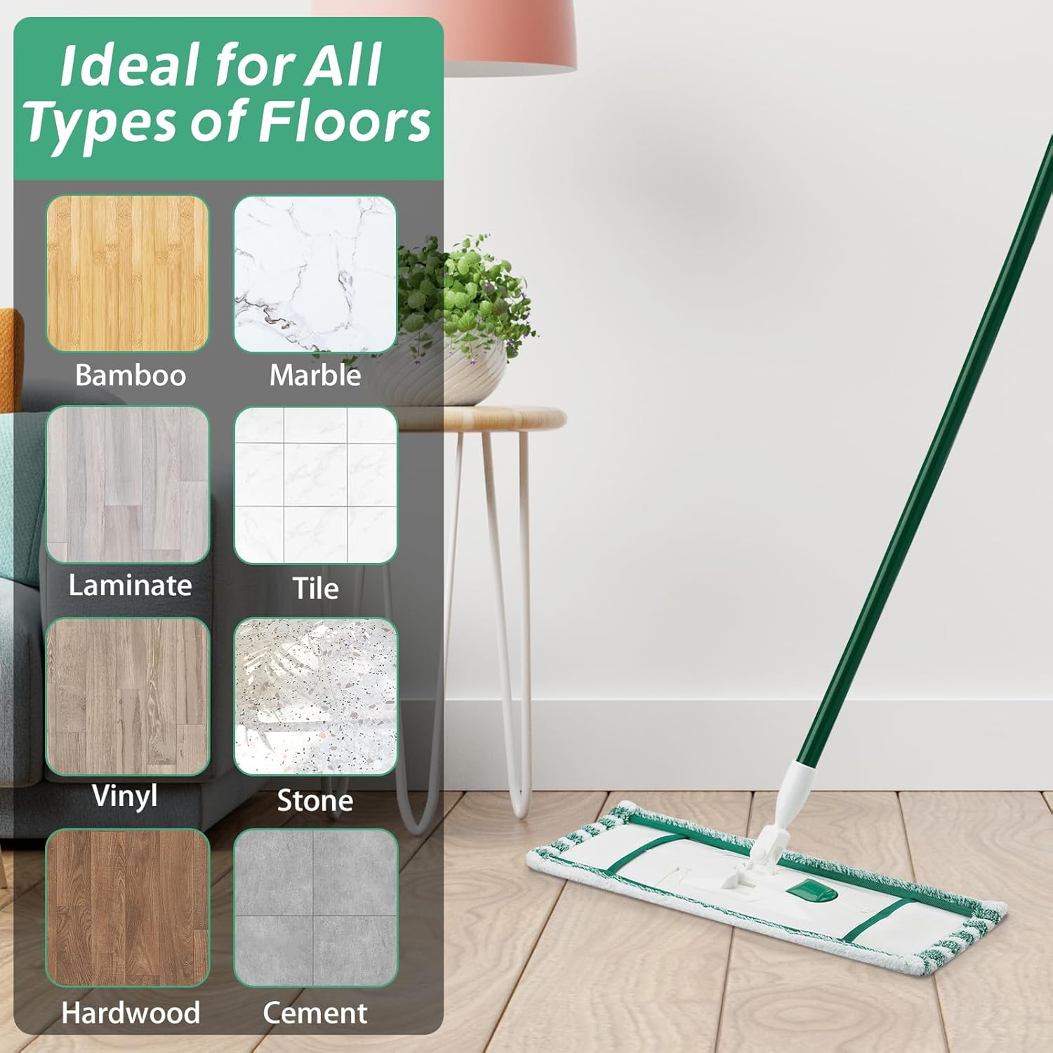 GreeSuit 6 Pack Mop Pad Refills for Libman Wet Dry Mop