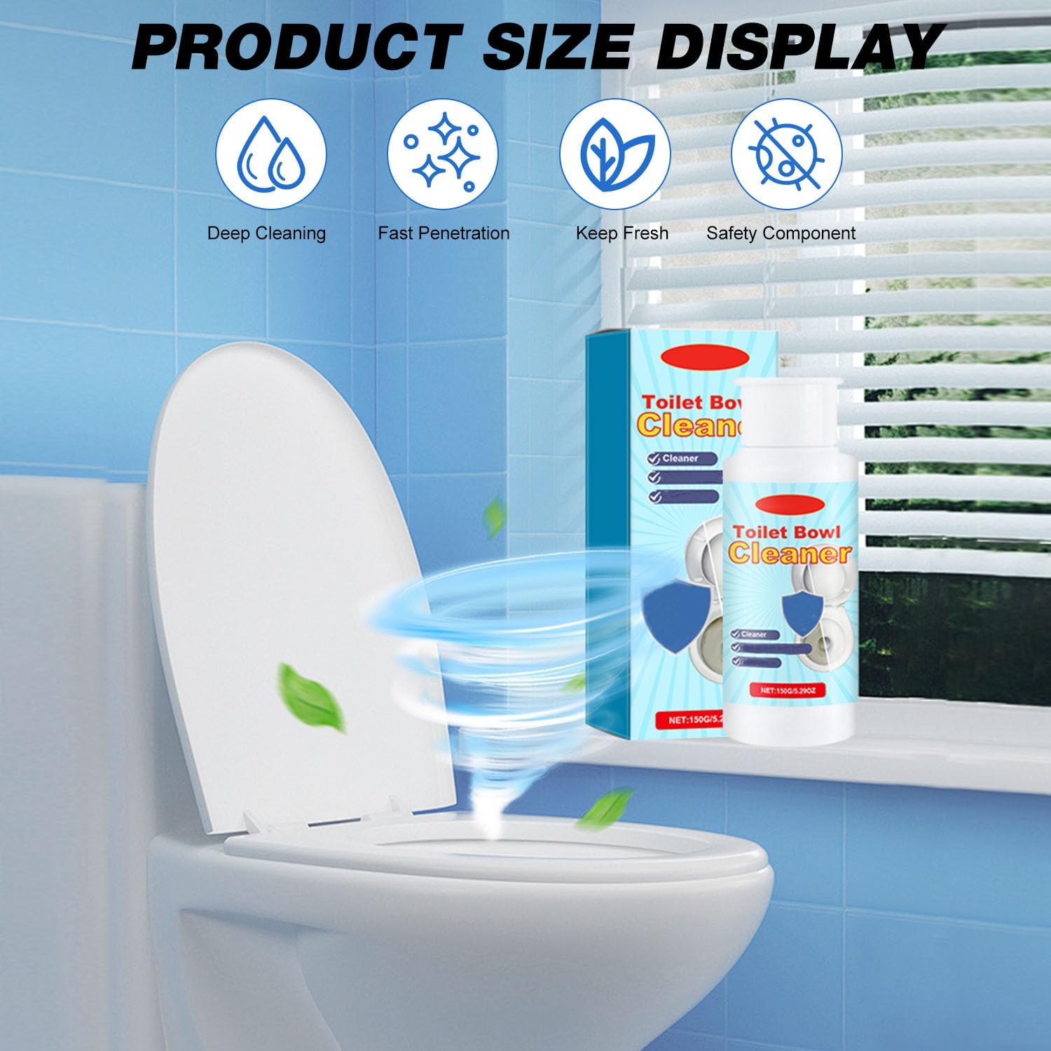 Rednow Splash Foam Toilet Cleaner 2pcs 1