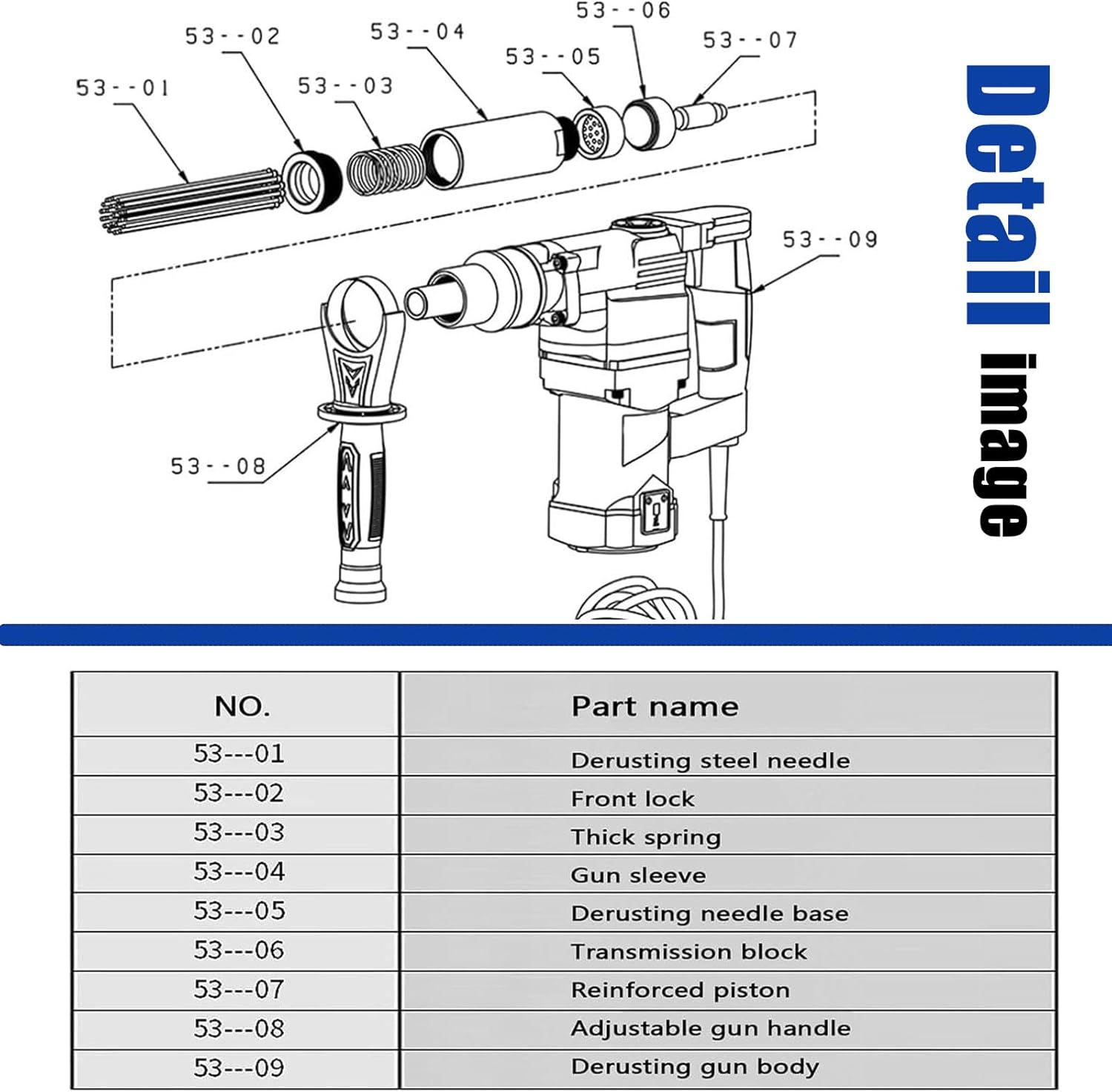 110V Electric Needle Derusting Machine 1100W