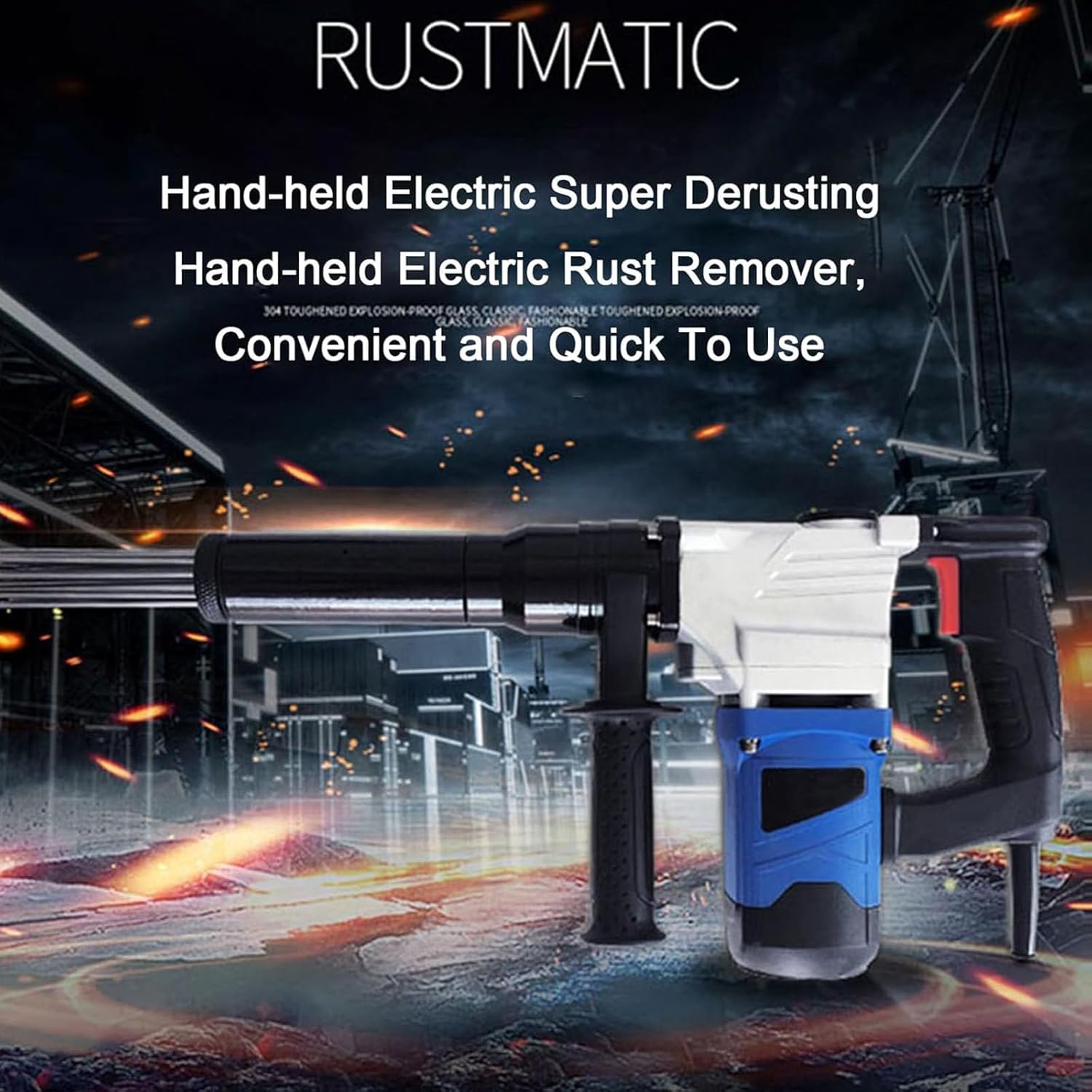 1400W Industrial Electric Needle Scaler for Rust and Paint Removal