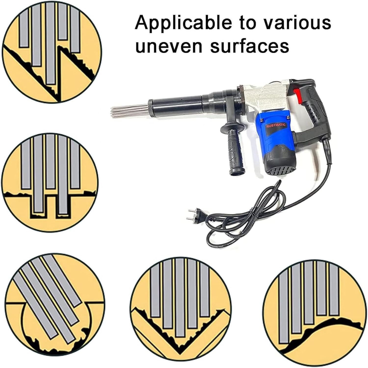 Electric Needle Rust Remover 220V Industrial Tool