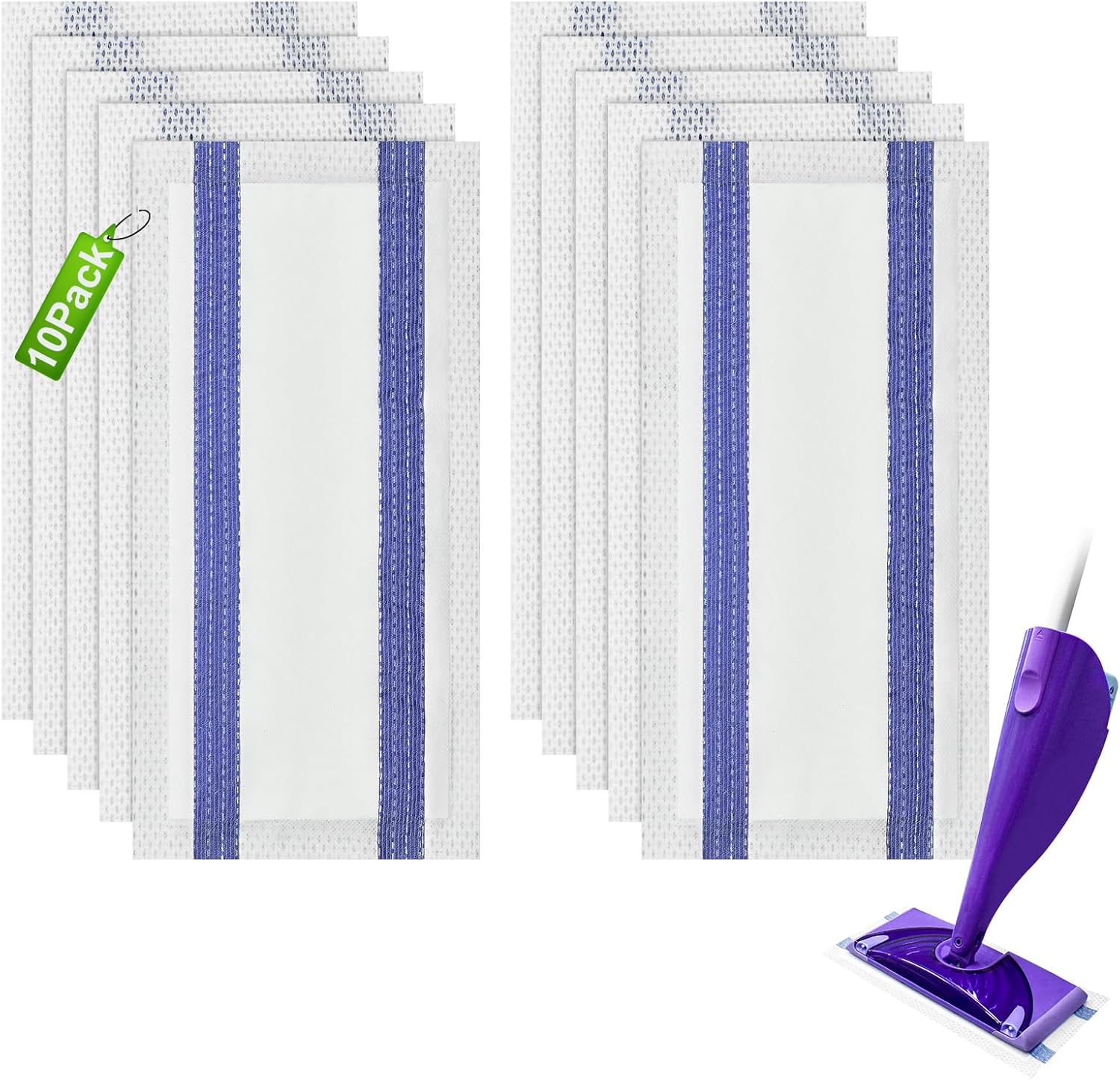 Aiyiried 10 Count Mop Pad Refills for WetJet Swiffer