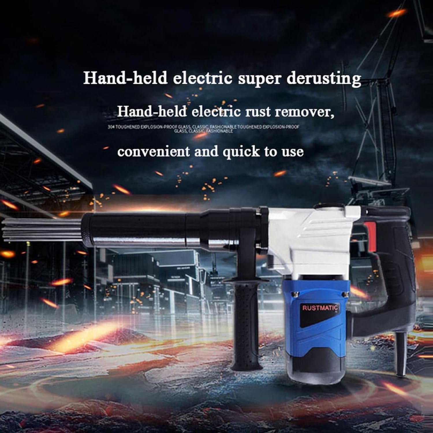 Electric Needle Derusting Gun 1400W Industrial Rust Remover