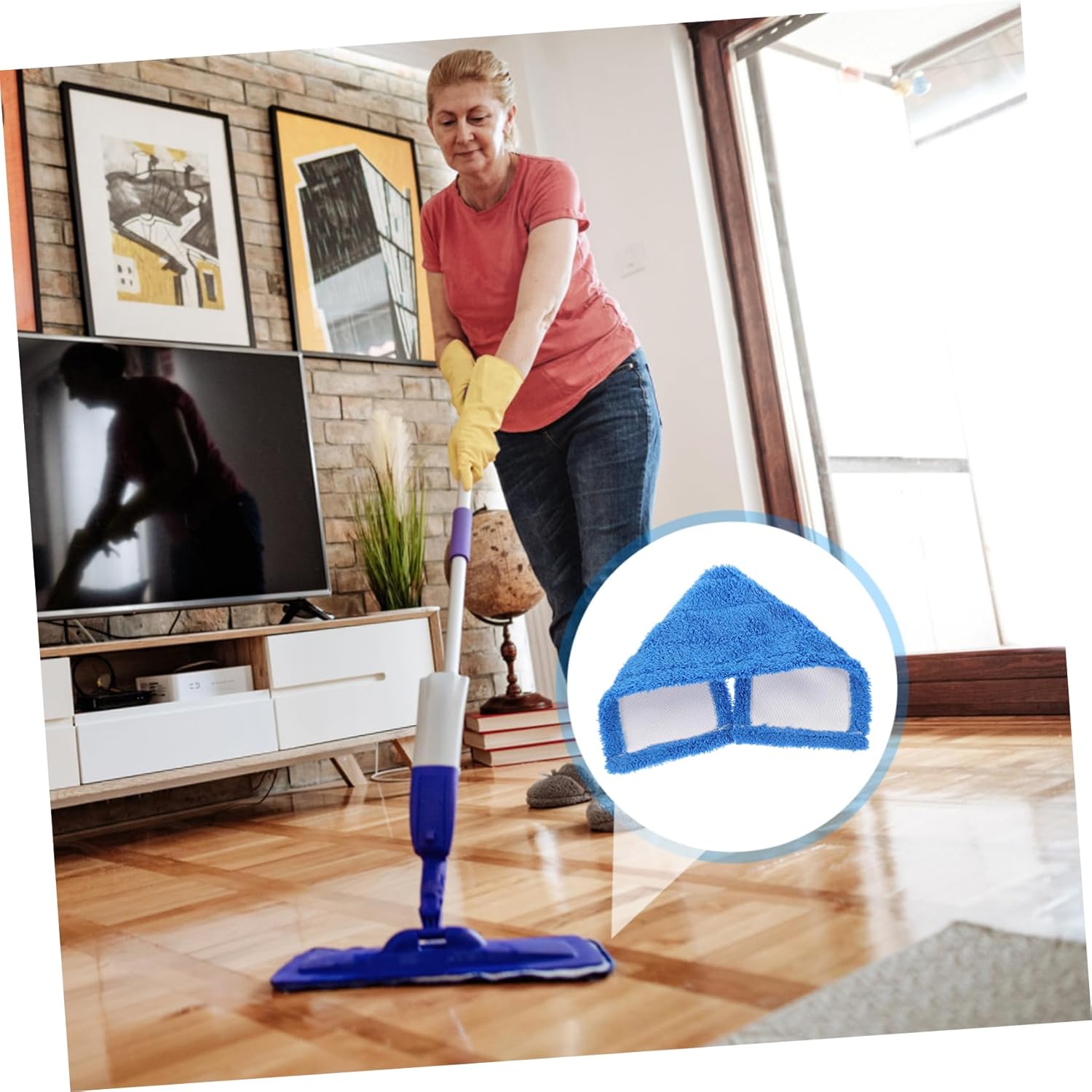 Ipetboom Dust Mop Pad Replacement Refill for Wet Dry Cleaning