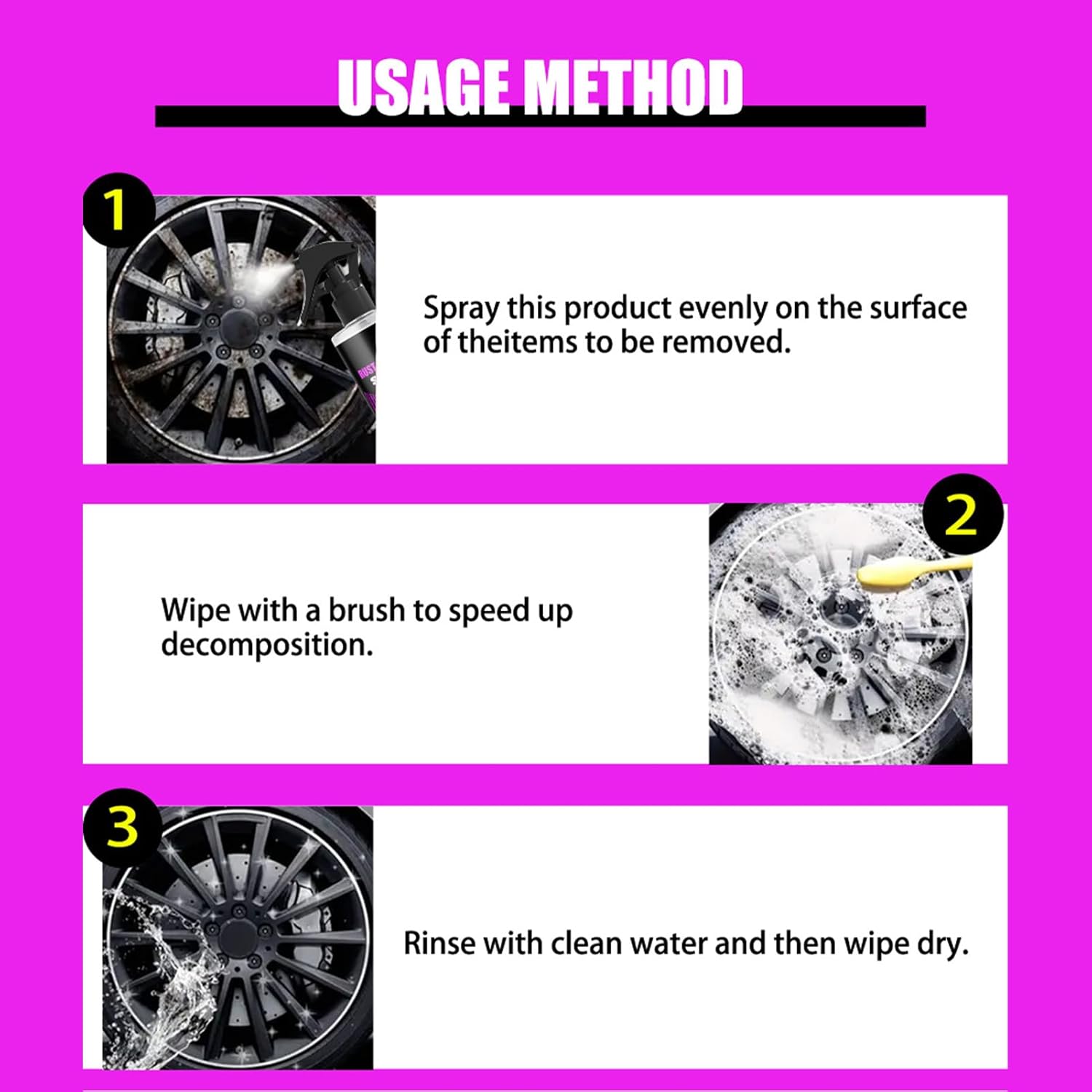 Rust Remover Spray - 100ml Vehicle Marine Cleaner